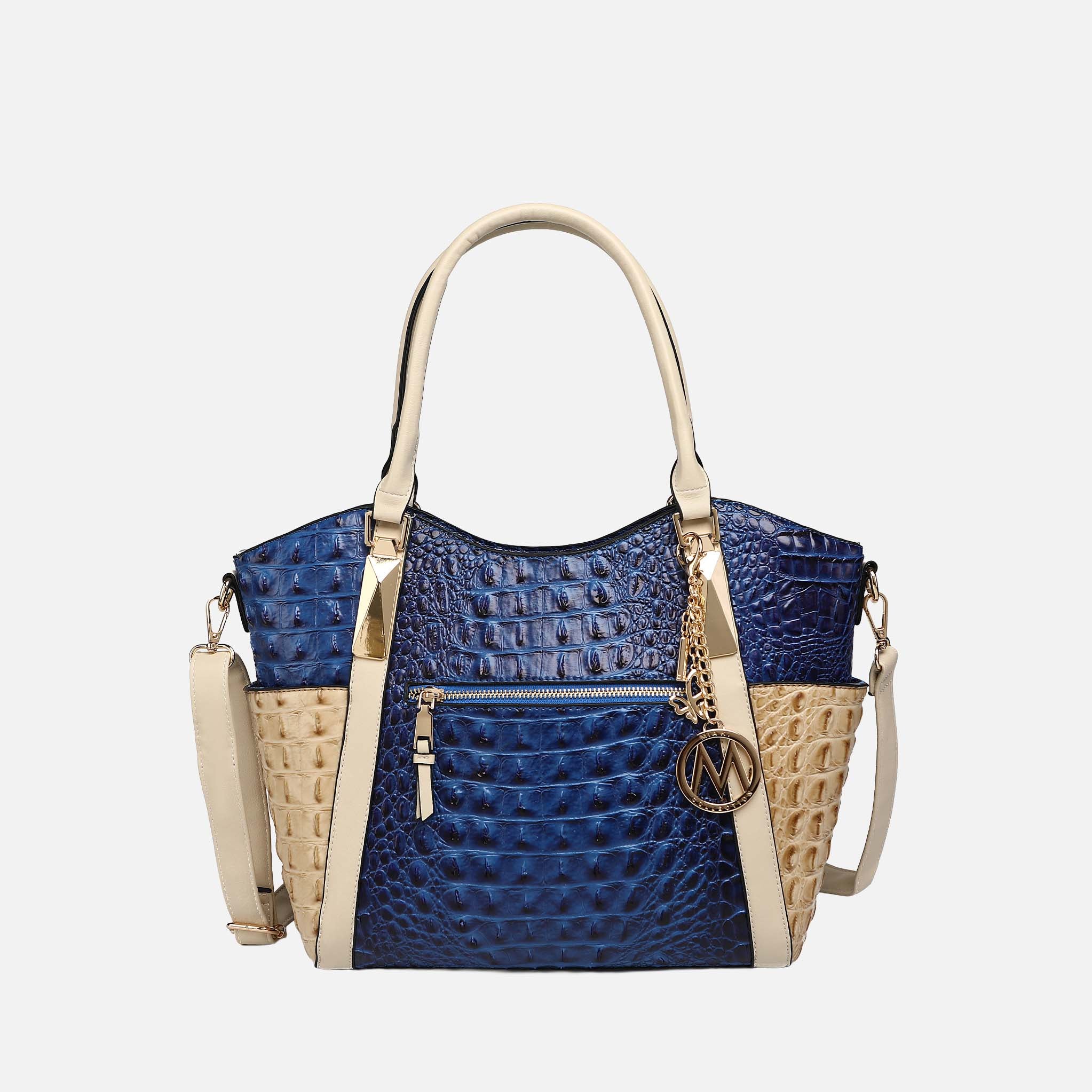 Janise Croc Tote handbag