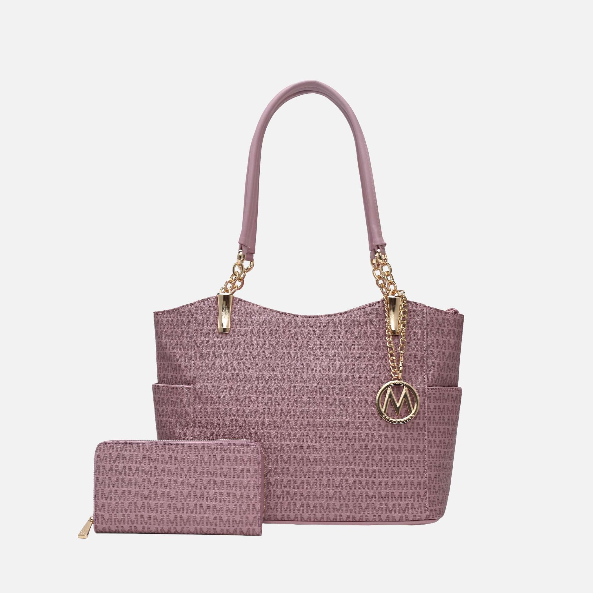 Savannah Signature Tote Bag and Wallet Set
