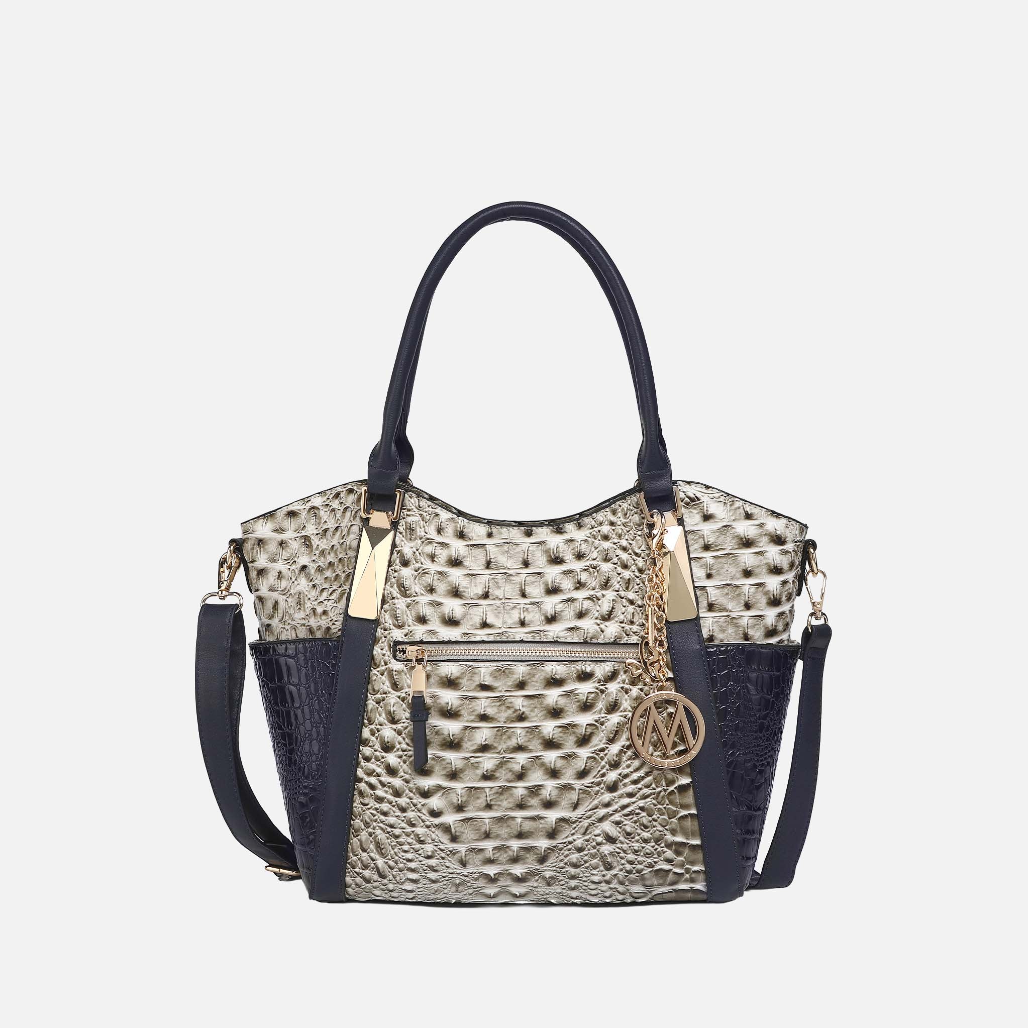 Janise Croc Tote handbag