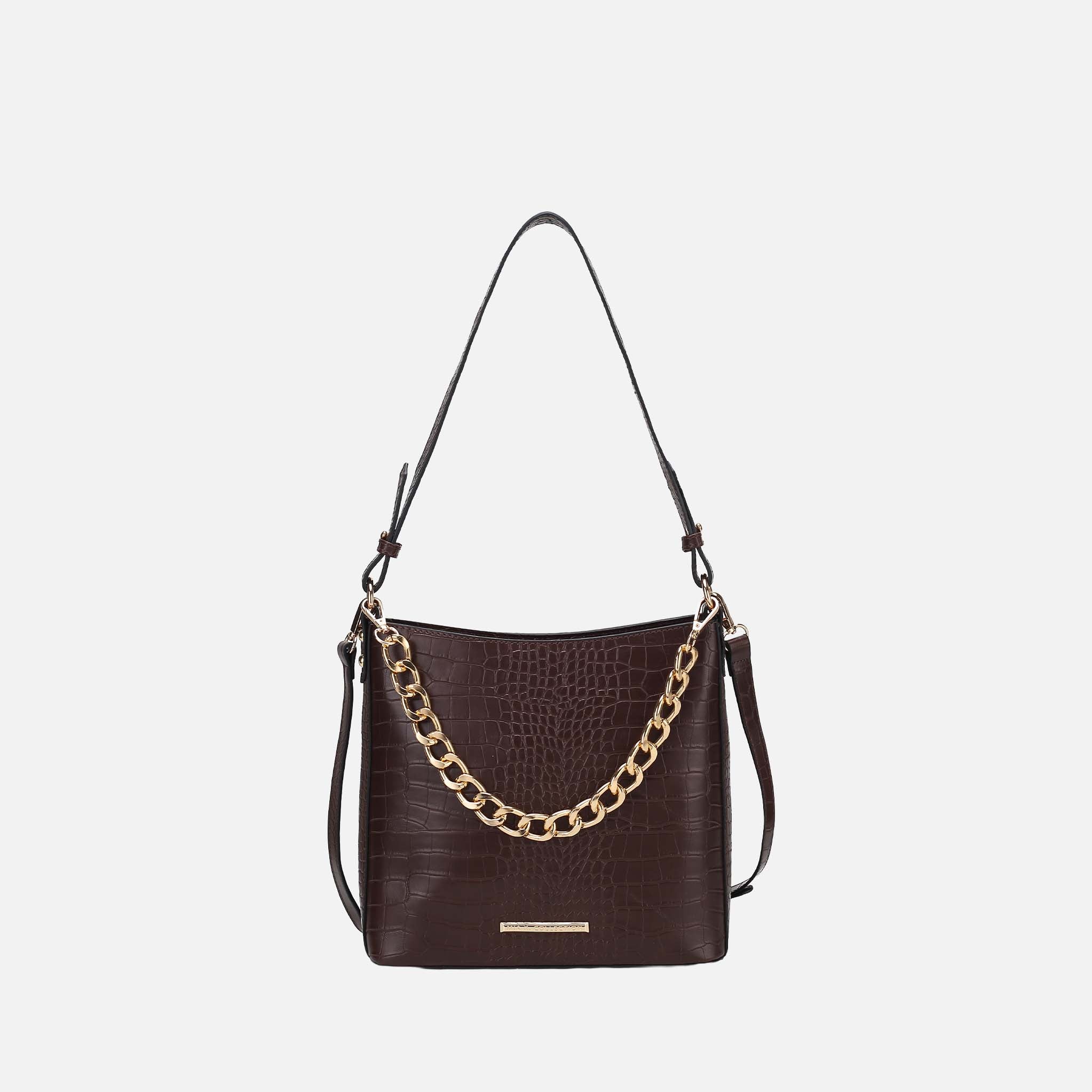 Bizzy Embossed Shoulder Bag