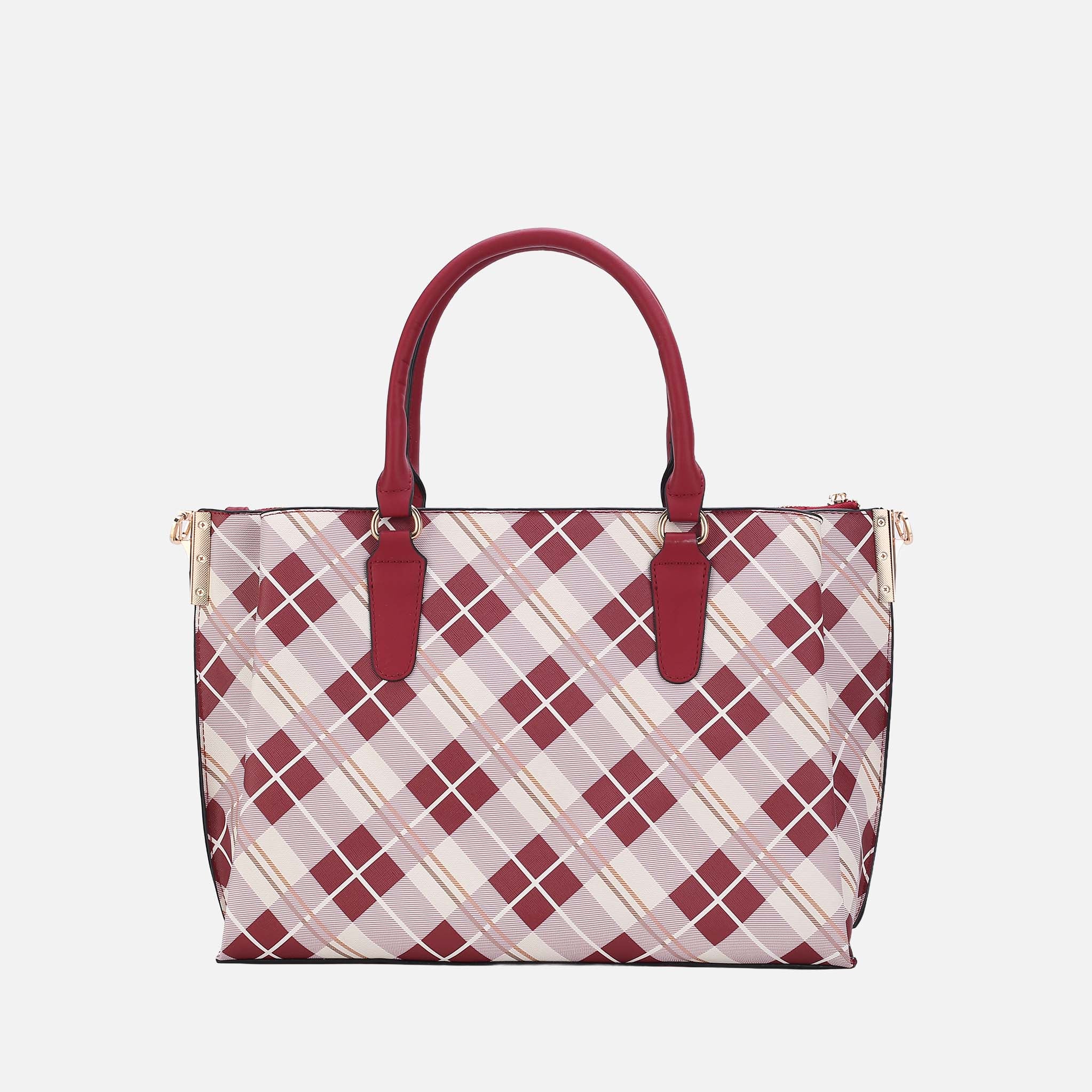 Vivian Plaid Shoulder Bag