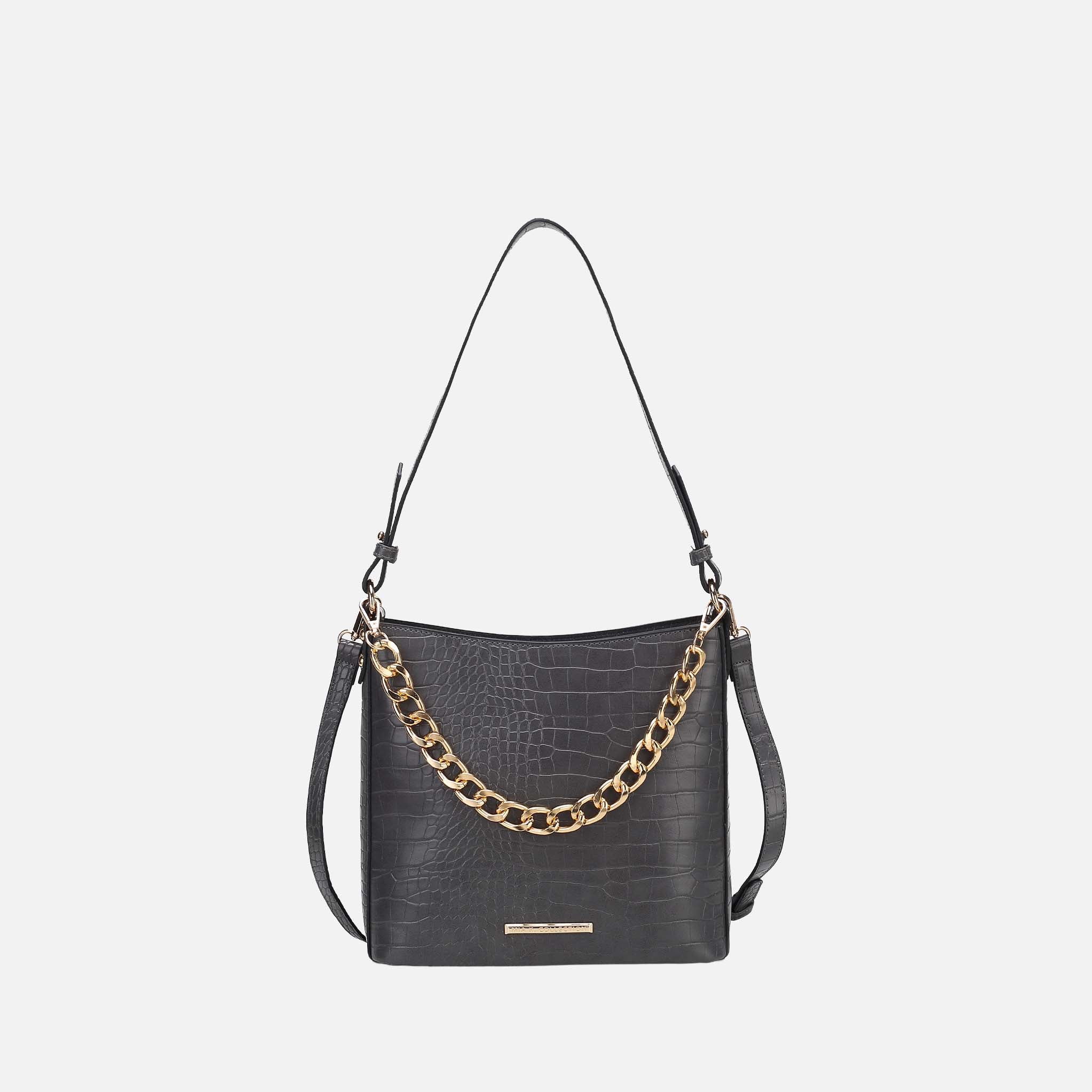 Bizzy Embossed Shoulder Bag