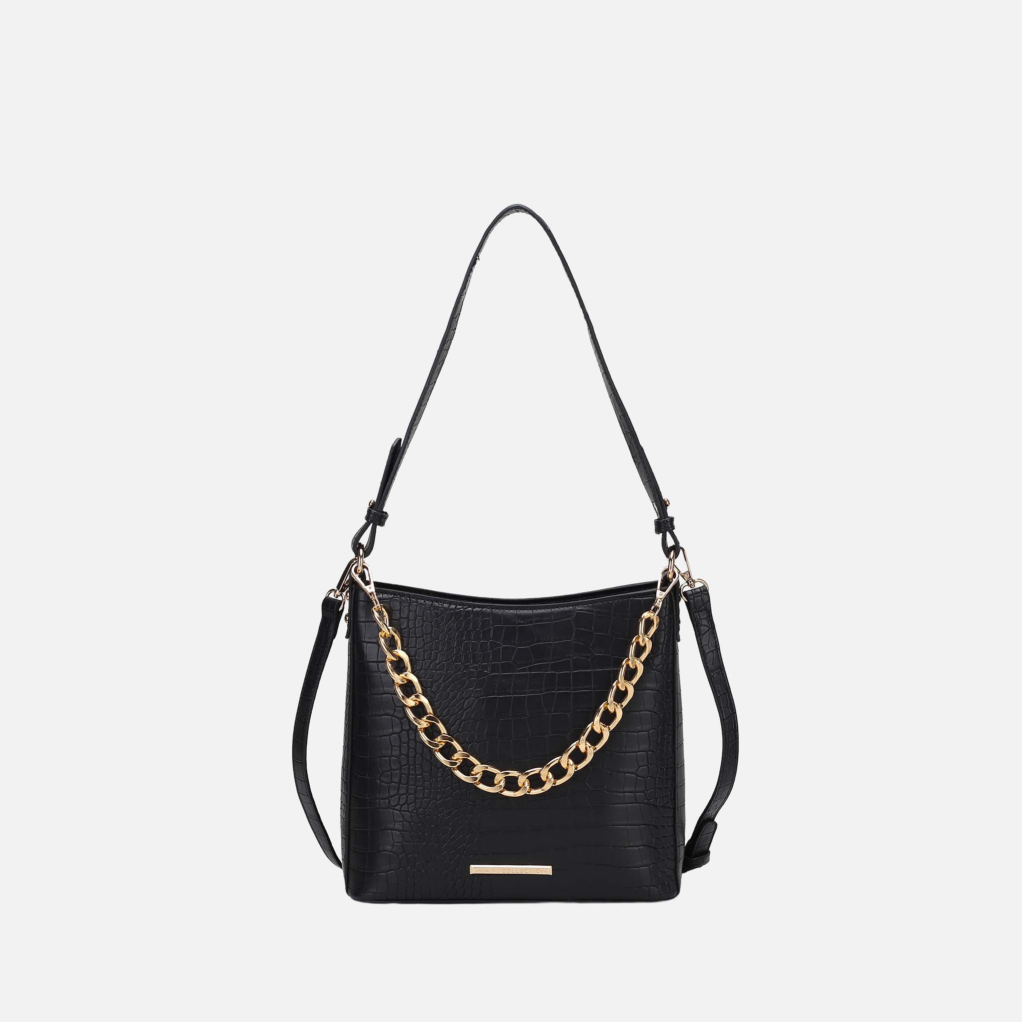 Bizzy Embossed Shoulder Bag
