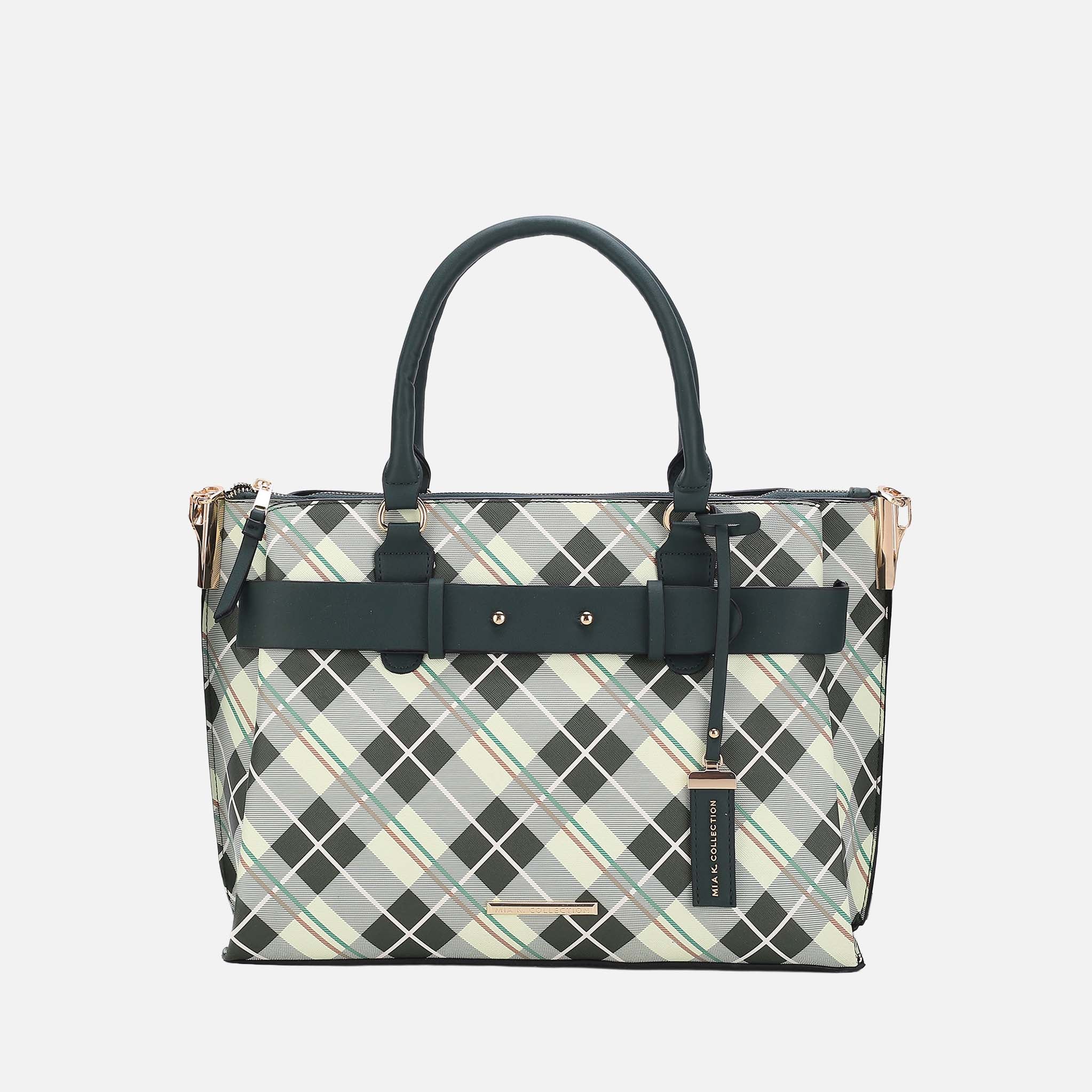 Vivian Plaid Shoulder Bag