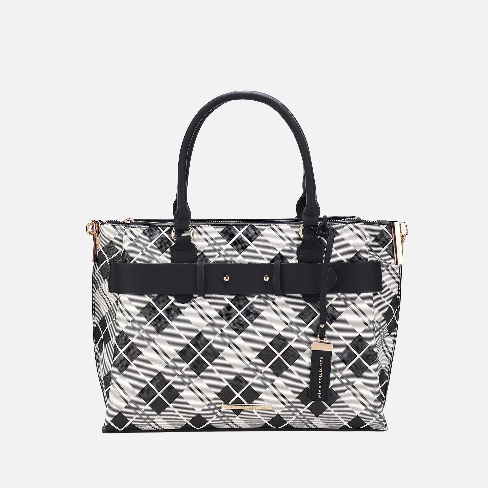 Vivian Plaid Shoulder Bag