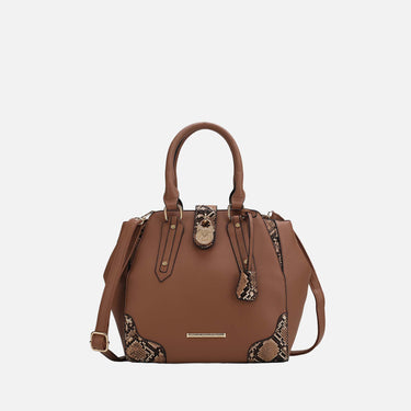 Lorena Embossed Shoulder Bag