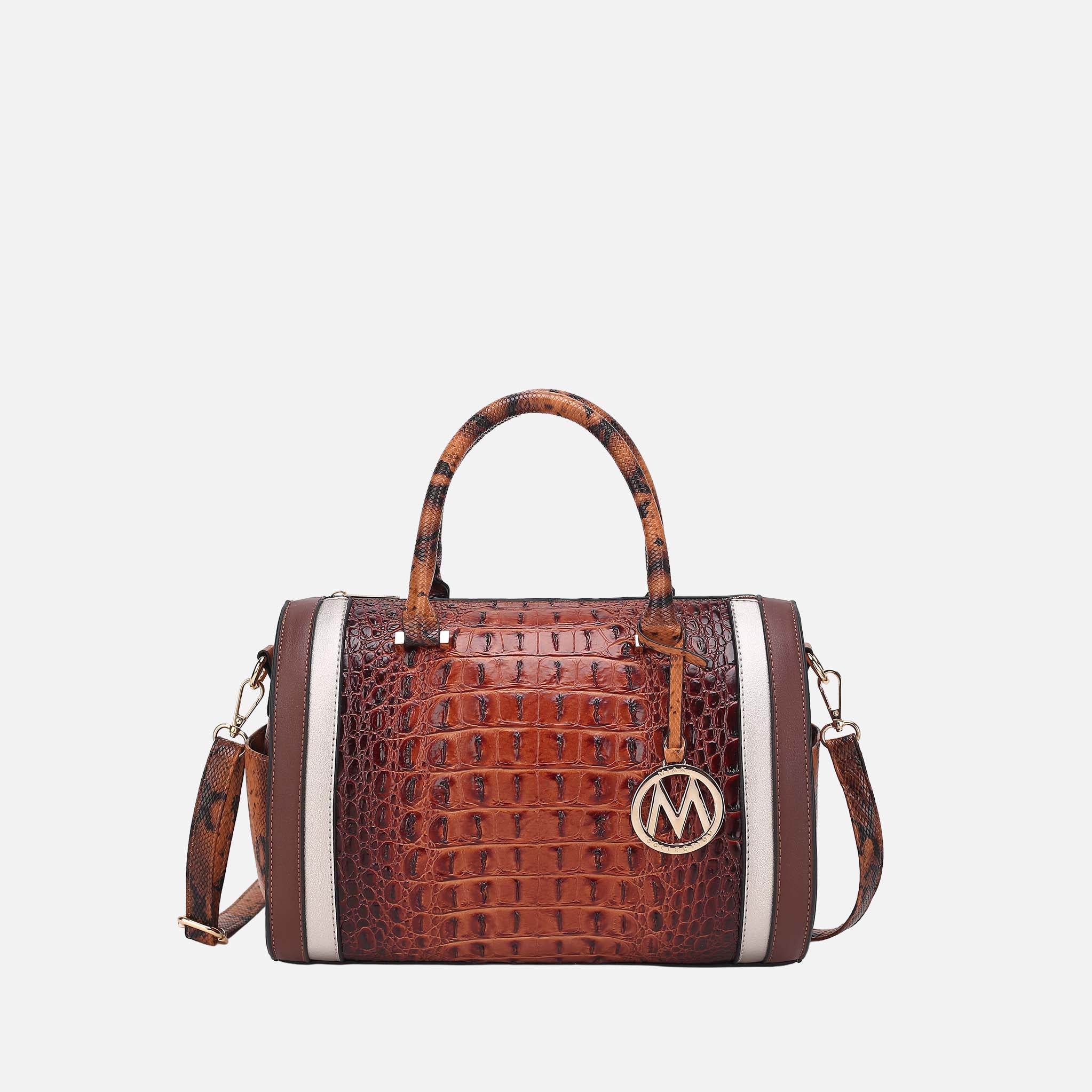 Eleanor Embossed Shoulder Bag