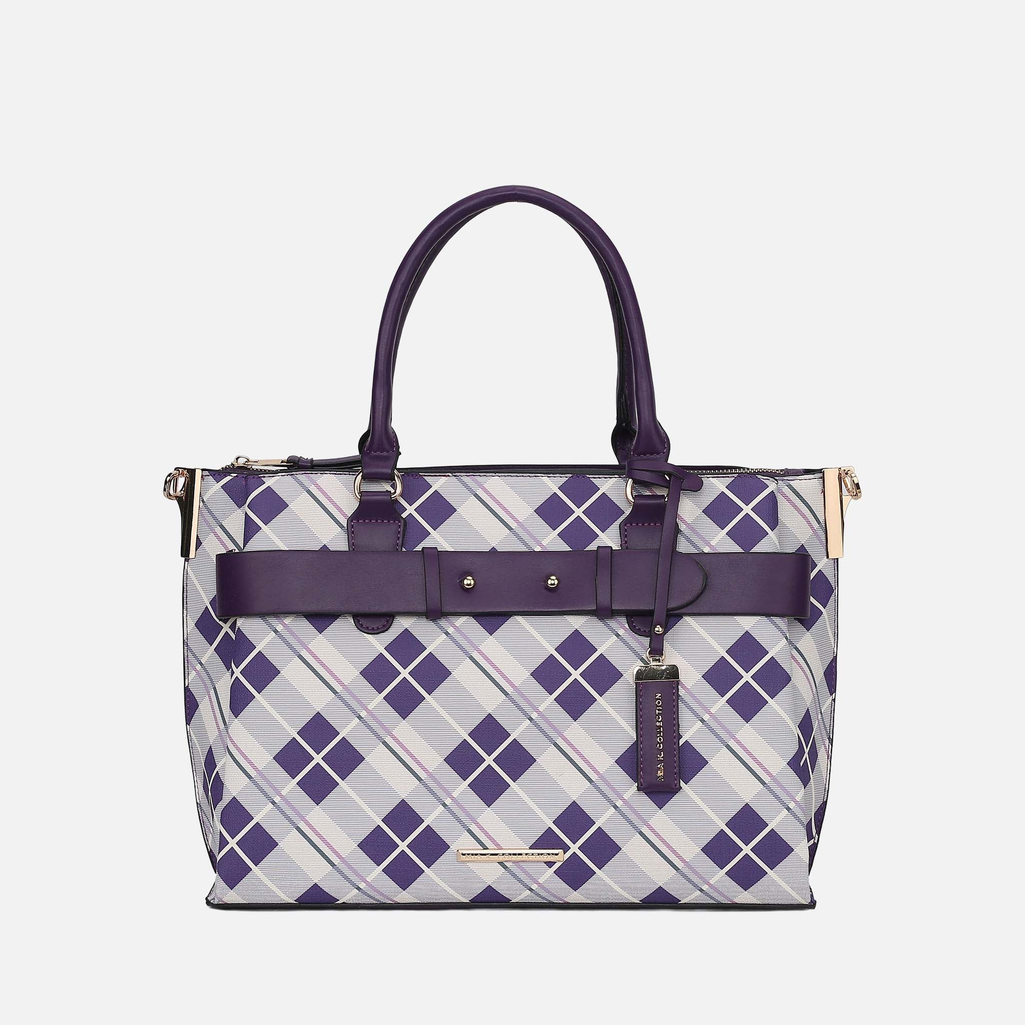 Vivian Plaid Shoulder Bag