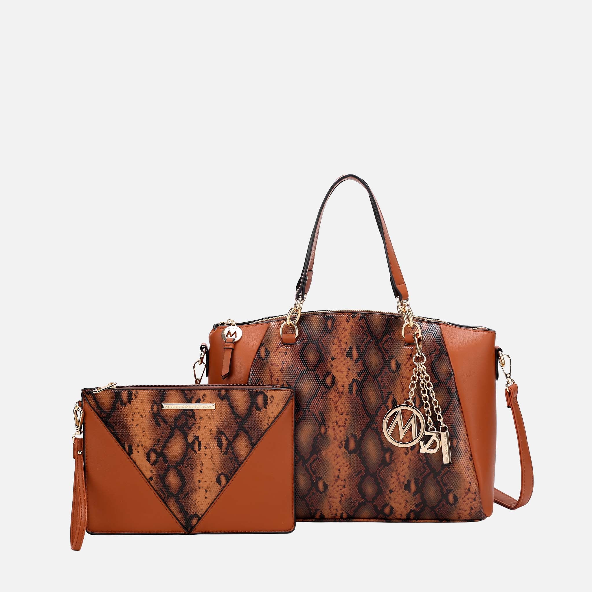 Addison Shoulder Bag and Wristlet Set
