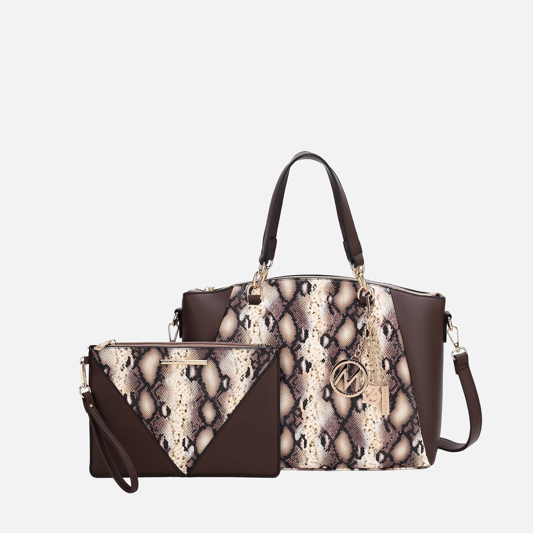 Addison Shoulder Bag and Wristlet Set