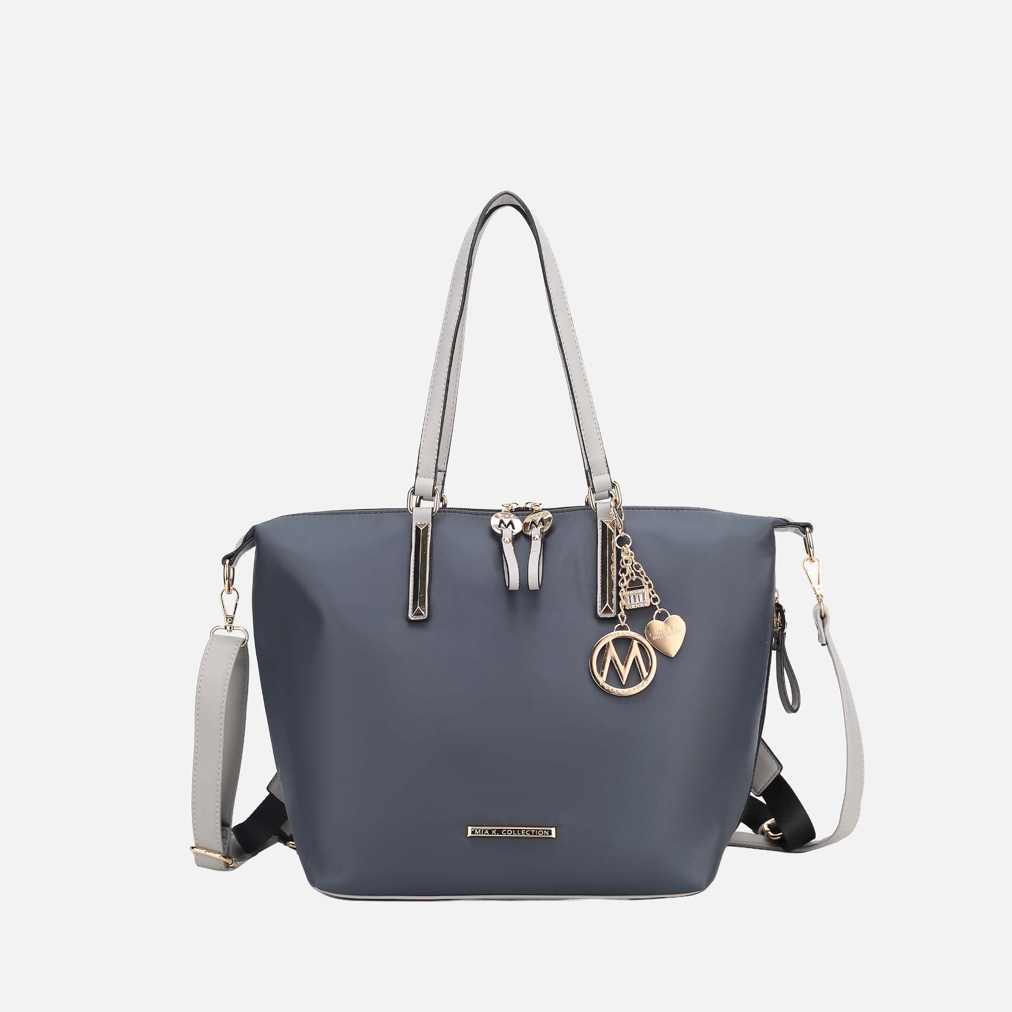 MKF Collection by Mia K. Women's Layla Convertible Weekender Nylon