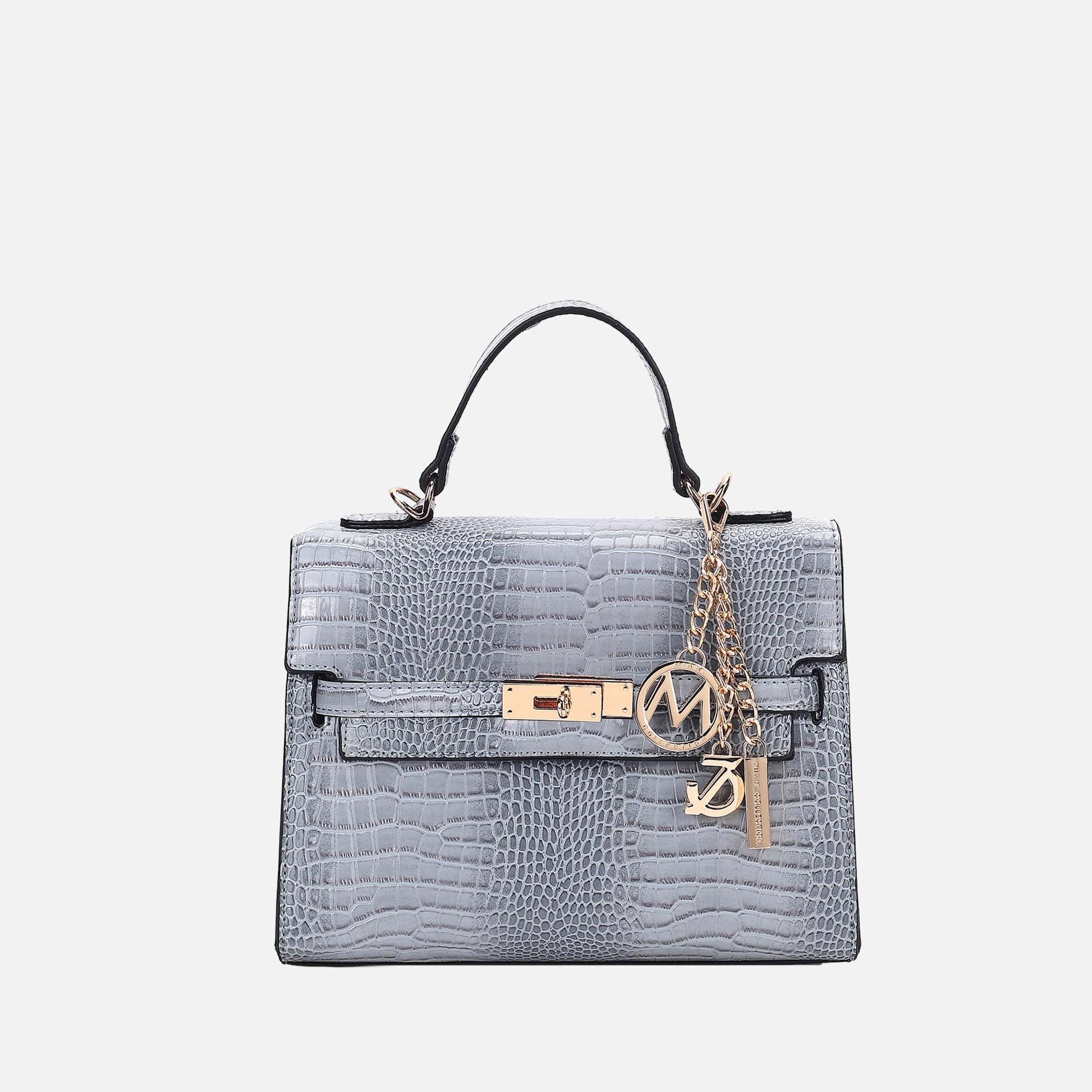 naomi921125 MKF Collection Naomi Vegan Crocodile Leather Women's Satchel Bag