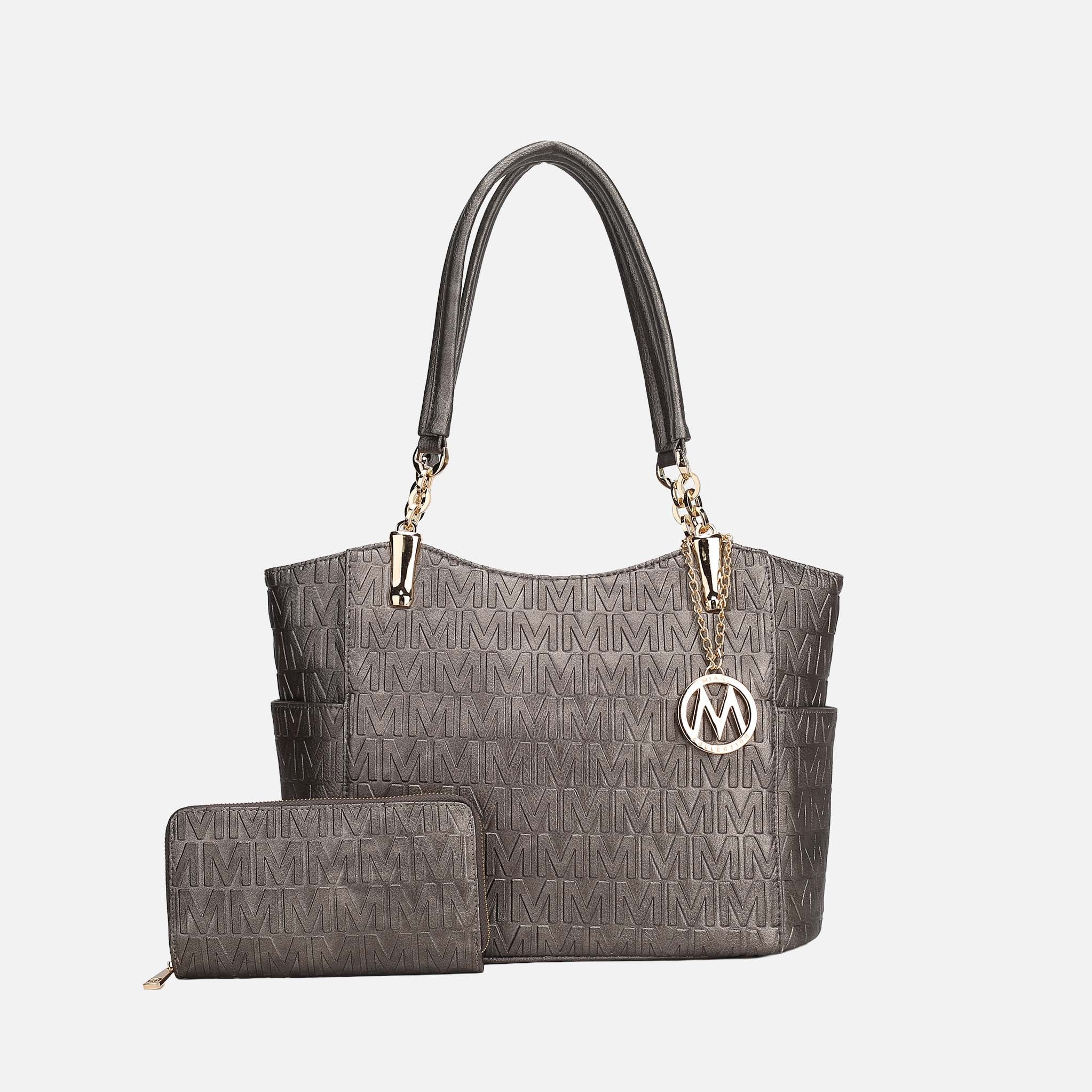 Allison Signature Tote Bag and Wallet Set