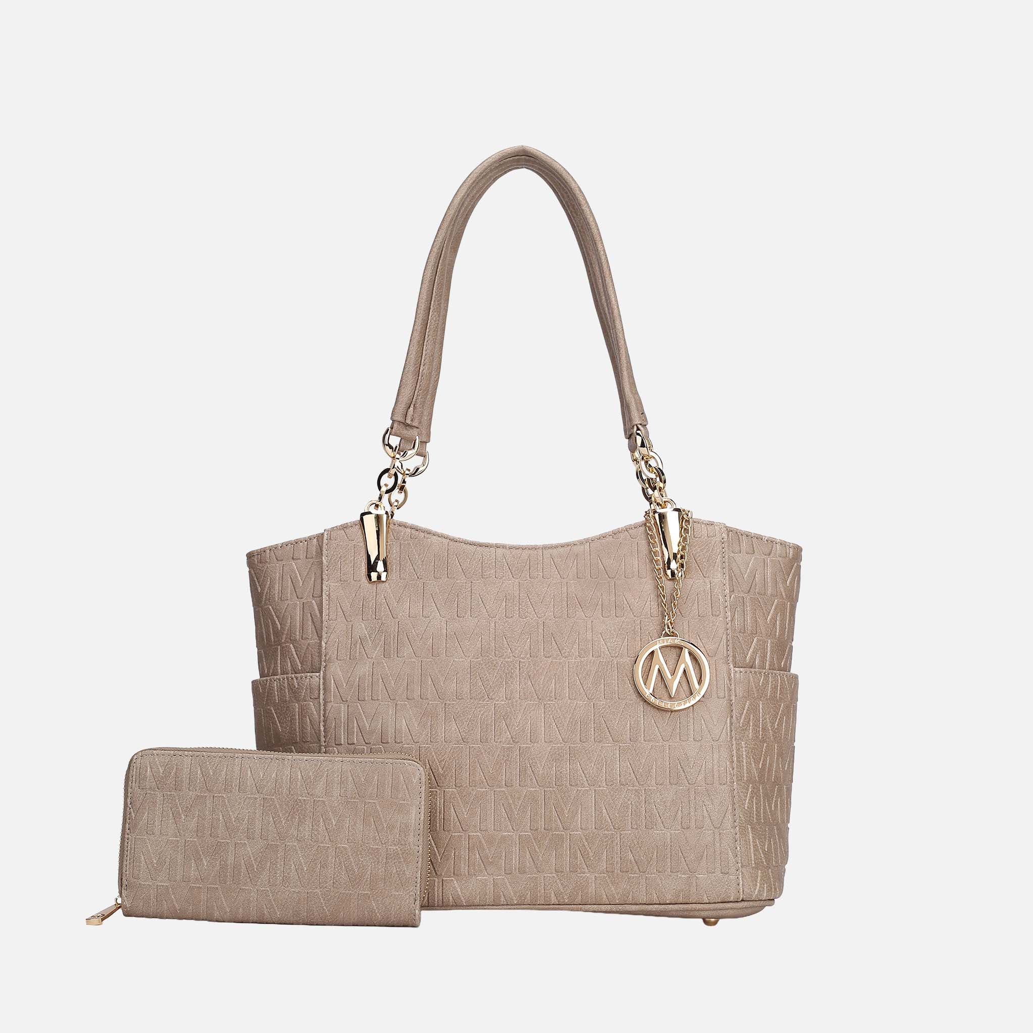 Allison Signature Tote Bag and Wallet Set