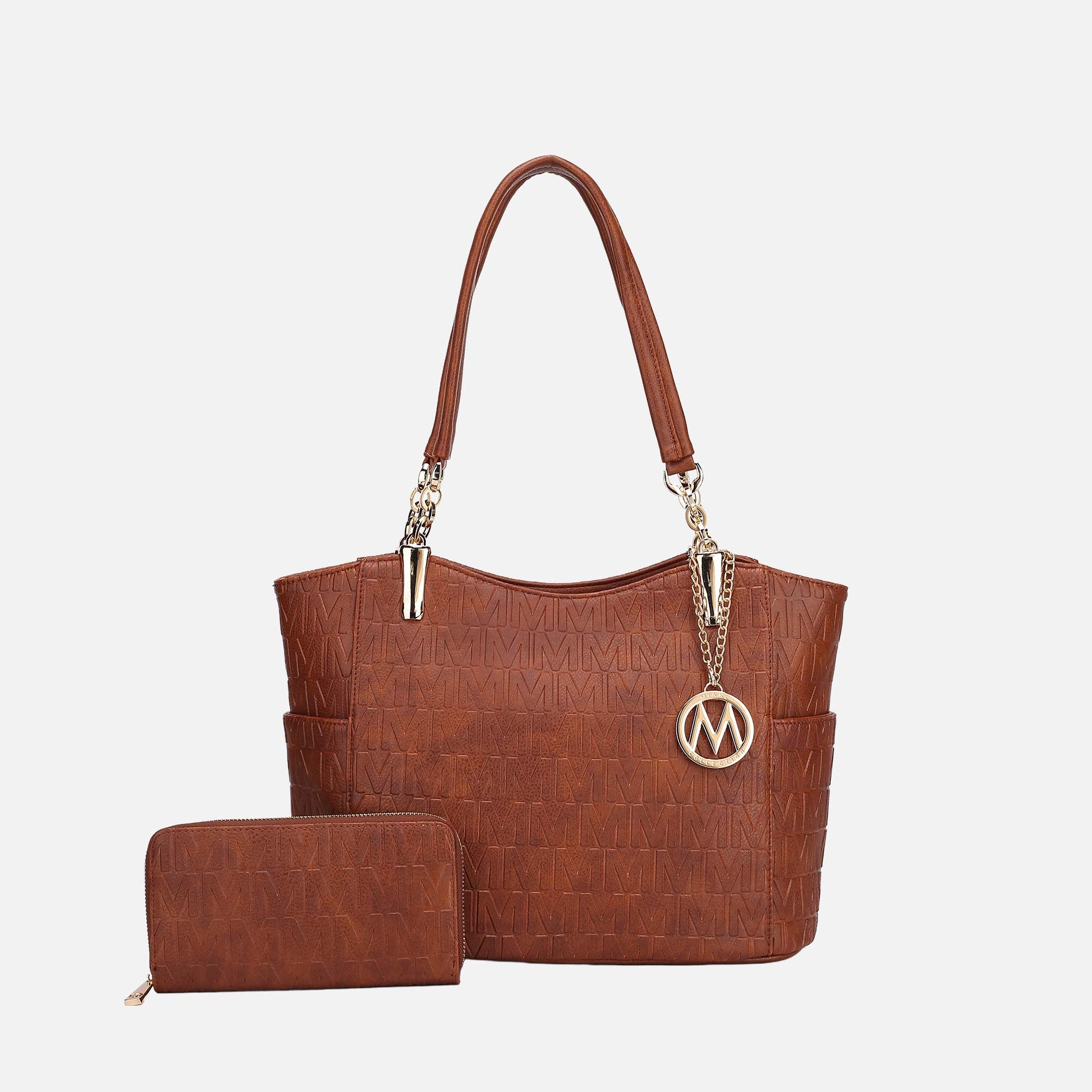 Allison Signature Tote Bag and Wallet Set