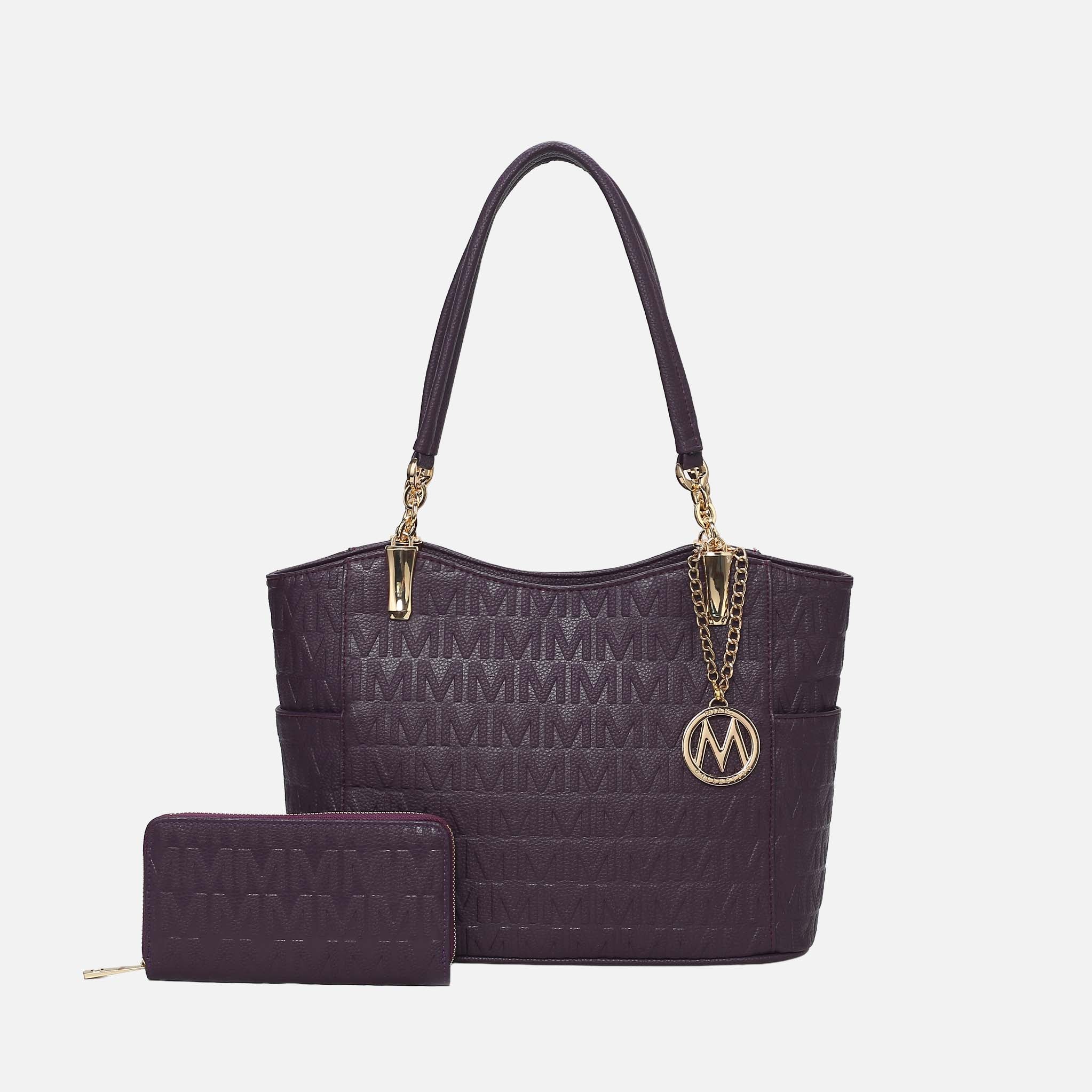 Allison Signature Tote Bag and Wallet Set