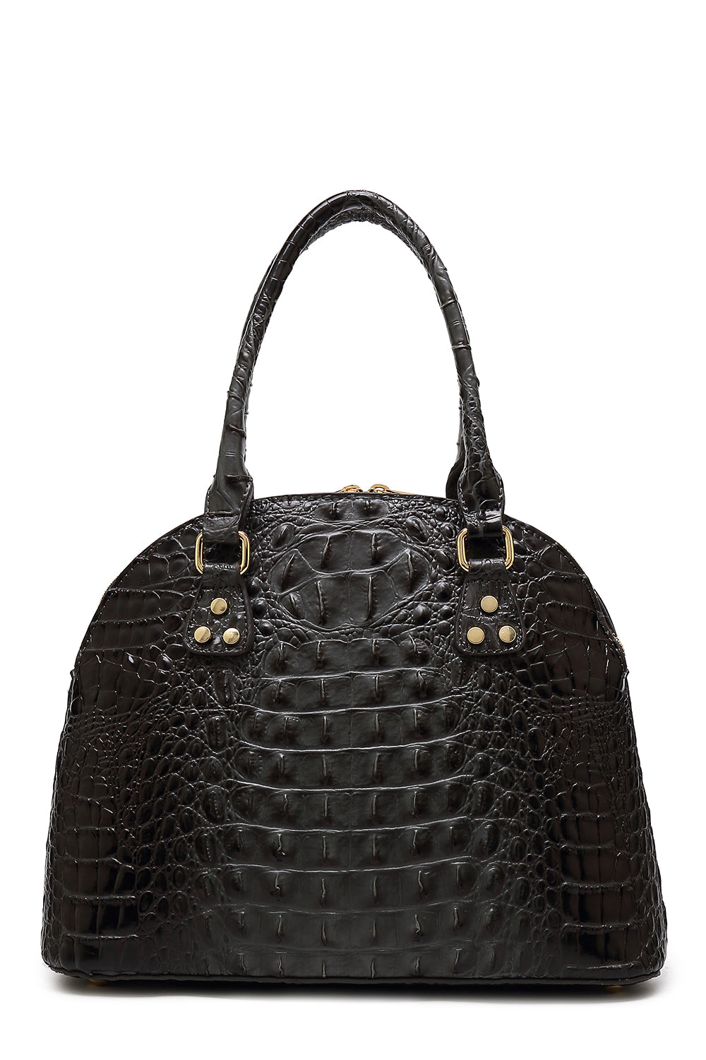 Staci Embossed Satchel Bag