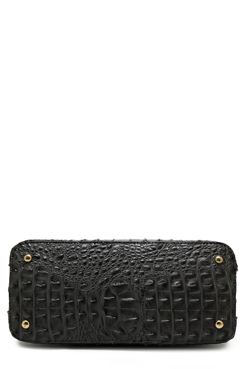 Staci Embossed Satchel Bag