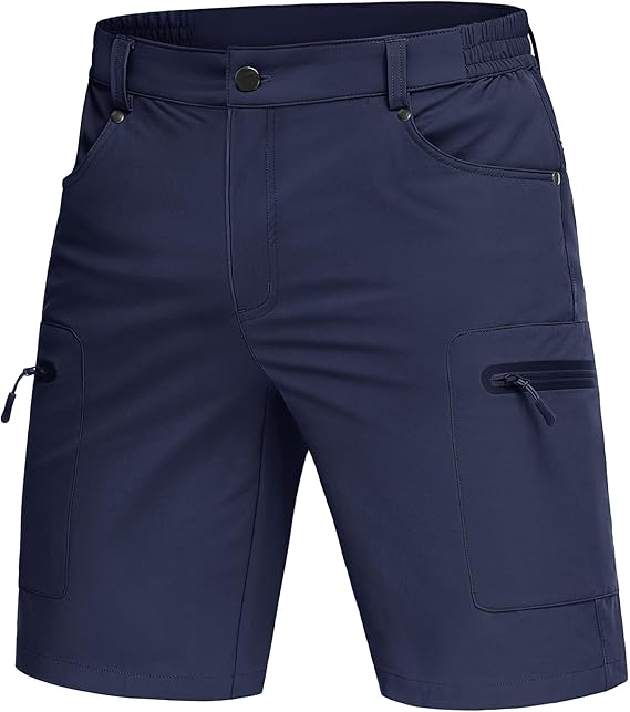 Men's Hiking Cargo Shorts 10" Lightweight Outdoor Work Shorts for Men Travel Casual with 5 Pockets