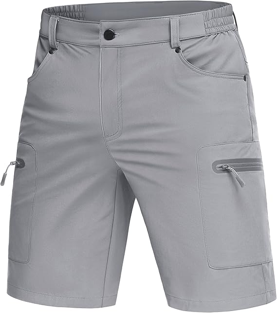 Men's Hiking Cargo Shorts 10" Lightweight Outdoor Work Shorts for Men Travel Casual with 5 Pockets
