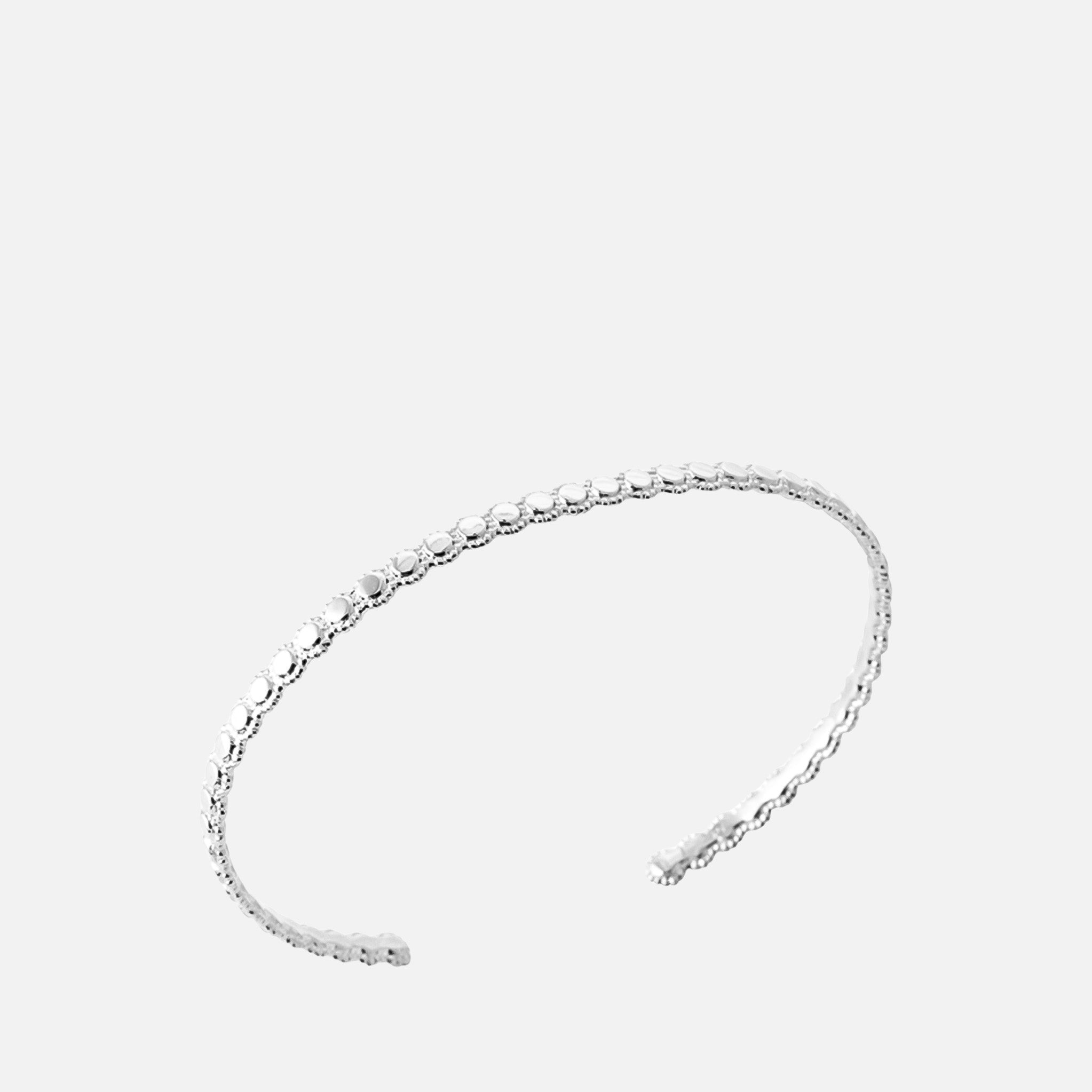 Luna Pavé Silver Cuff