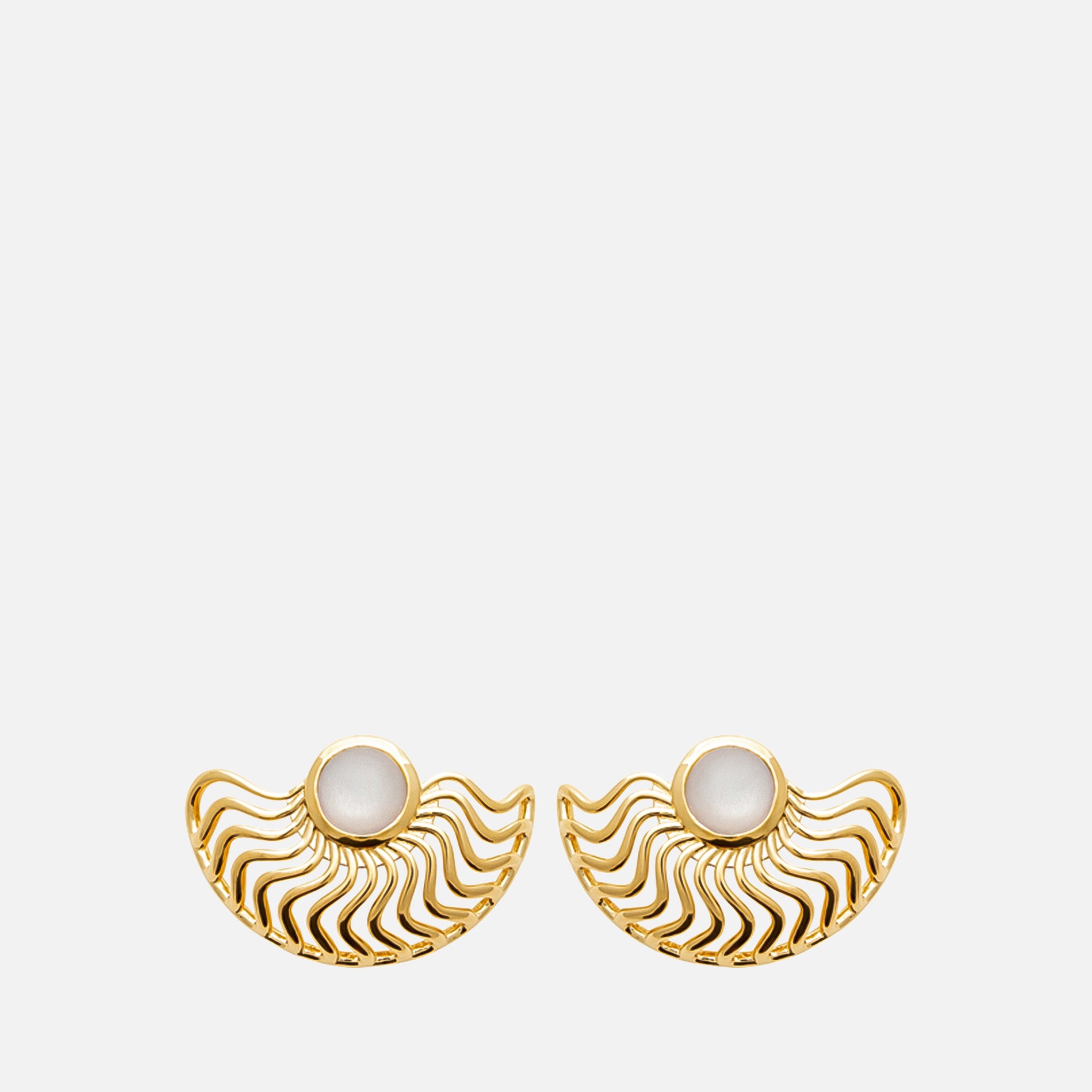 Solis Fan Stud Earrings