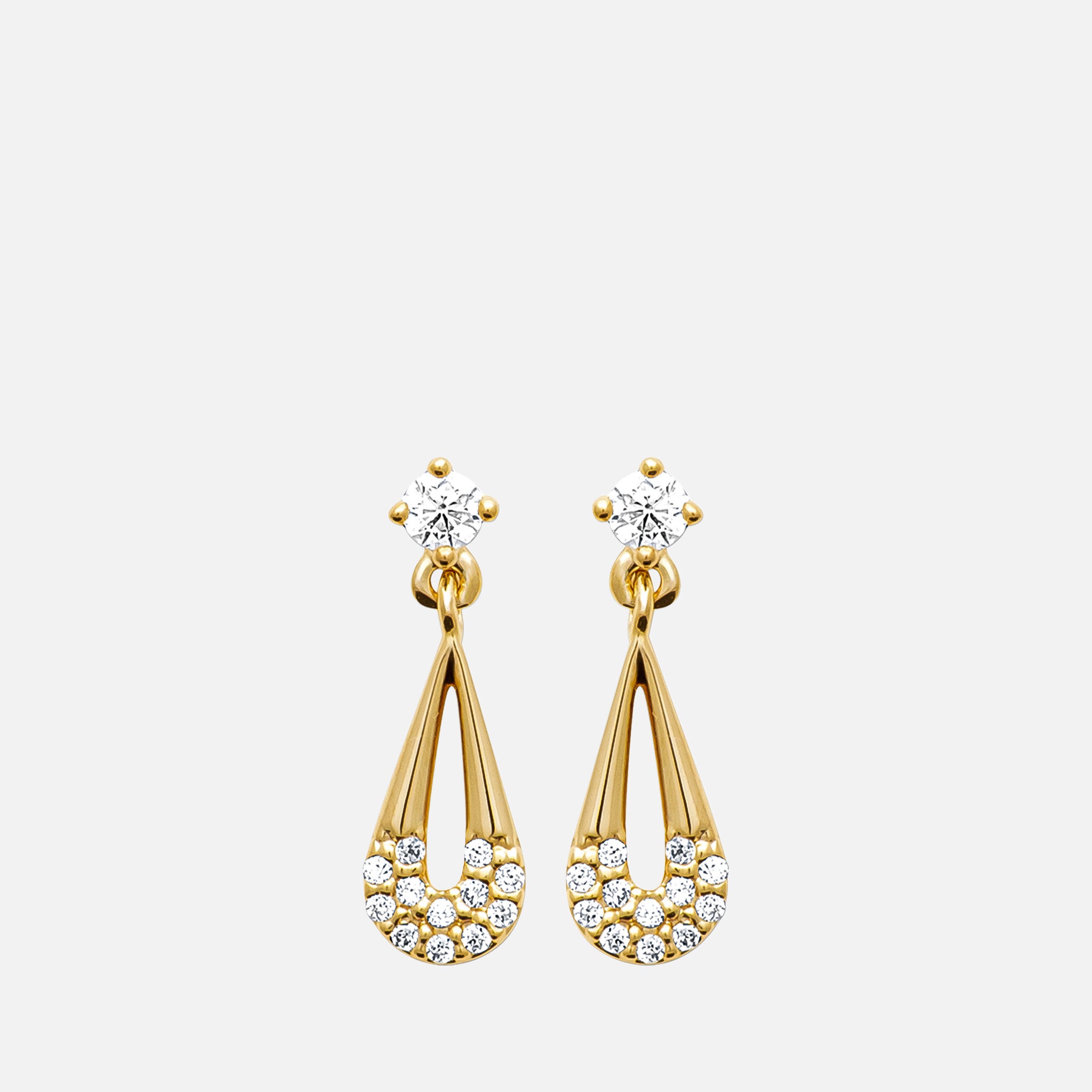 Selene Open Teardrop Earrings