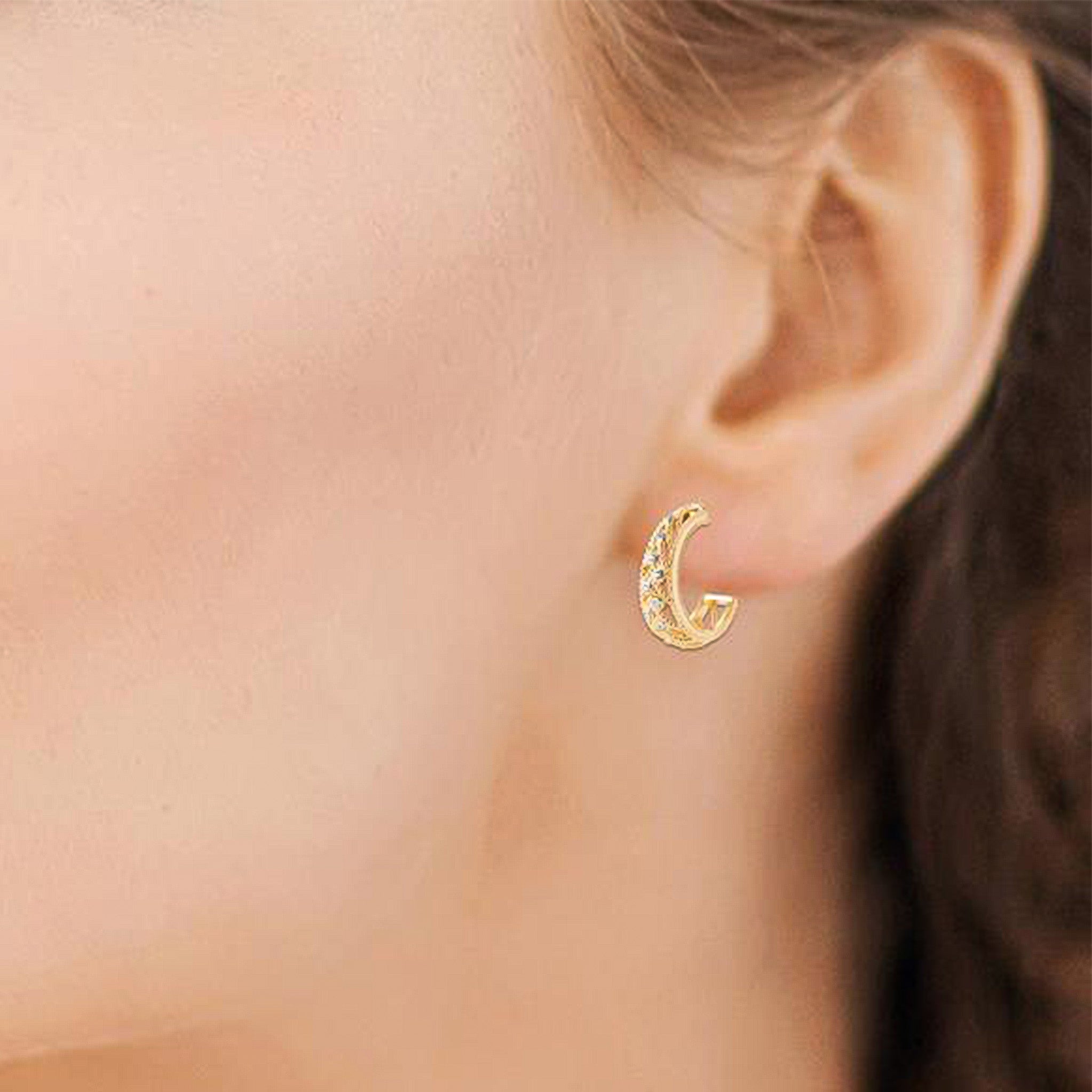 Aria Filigree J-Hoop Earrings