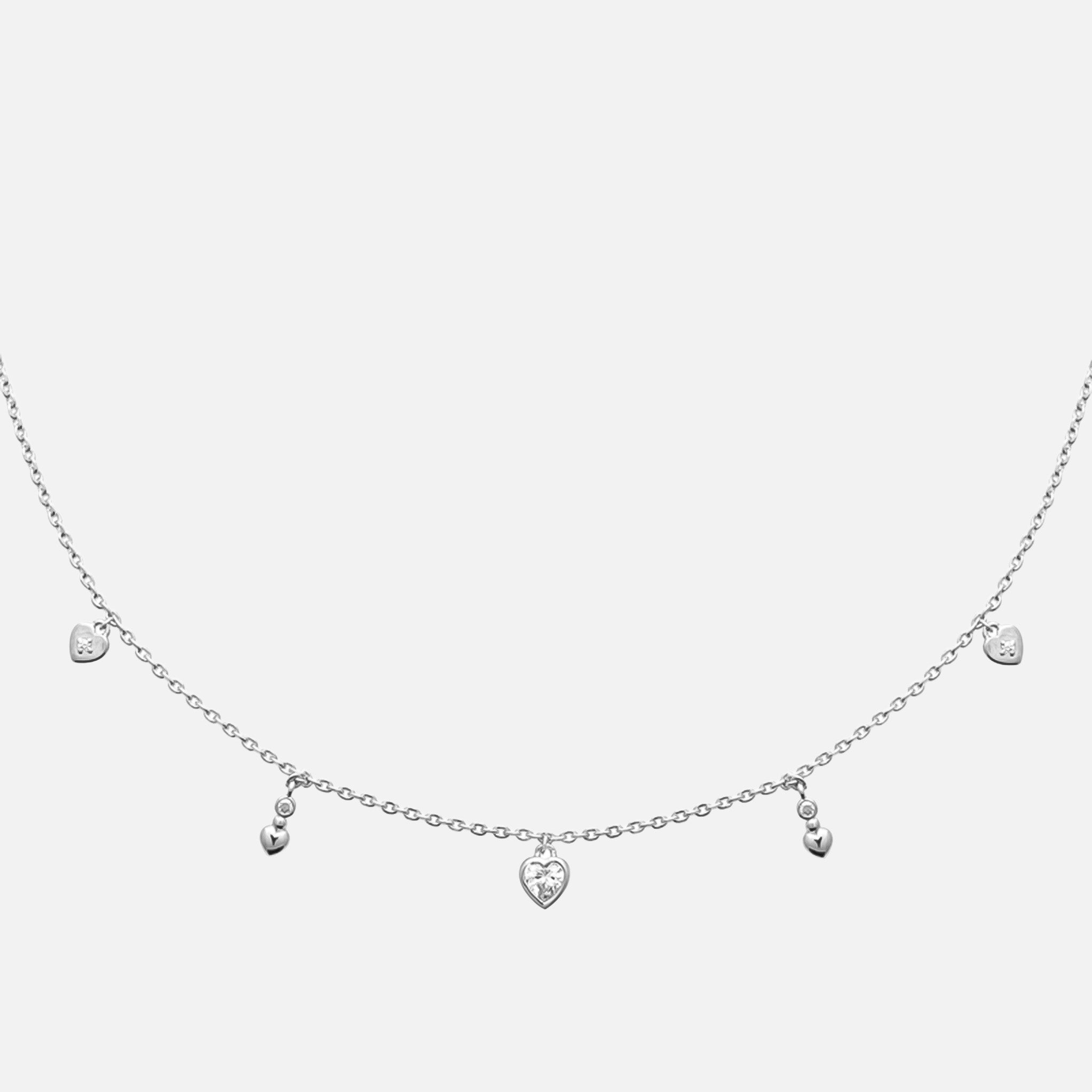 Amora Heart Station Necklace