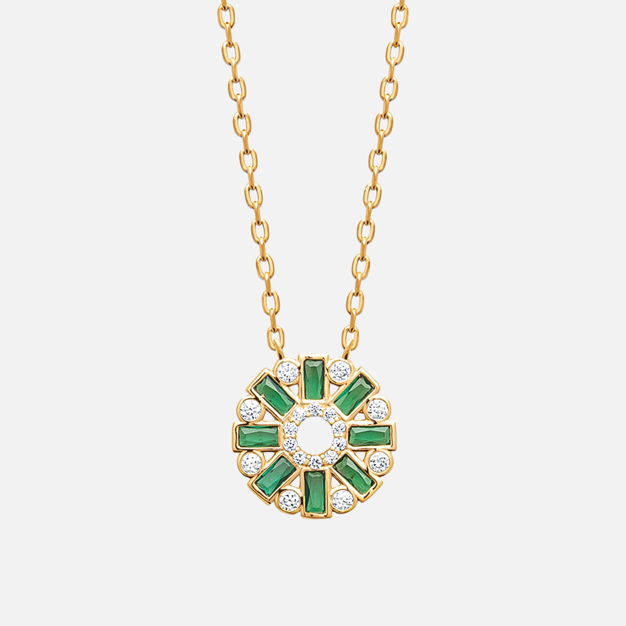 Emerald Kaleidoscope Medallion