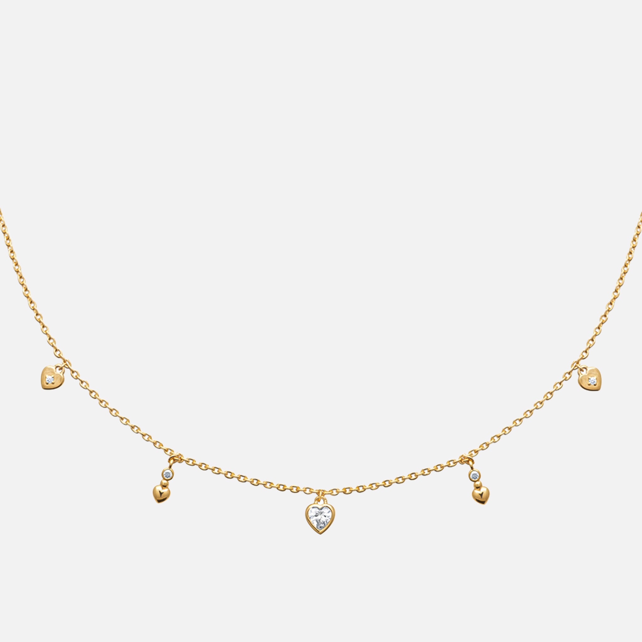 Amora Heart Station Necklace