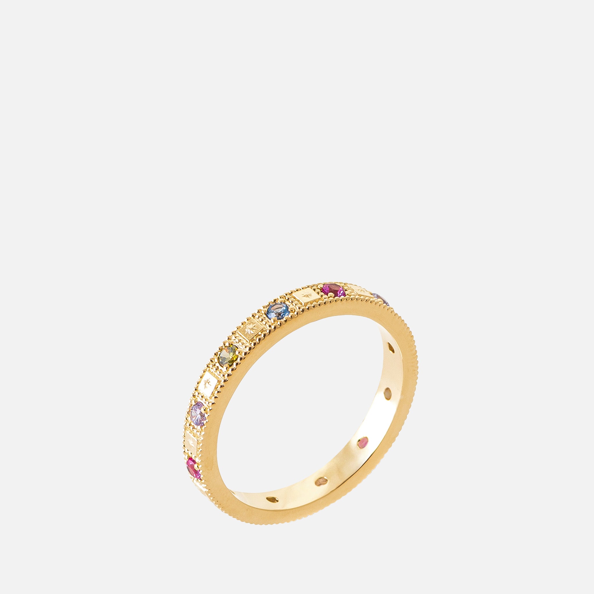 Celestia Mosaic Band Ring