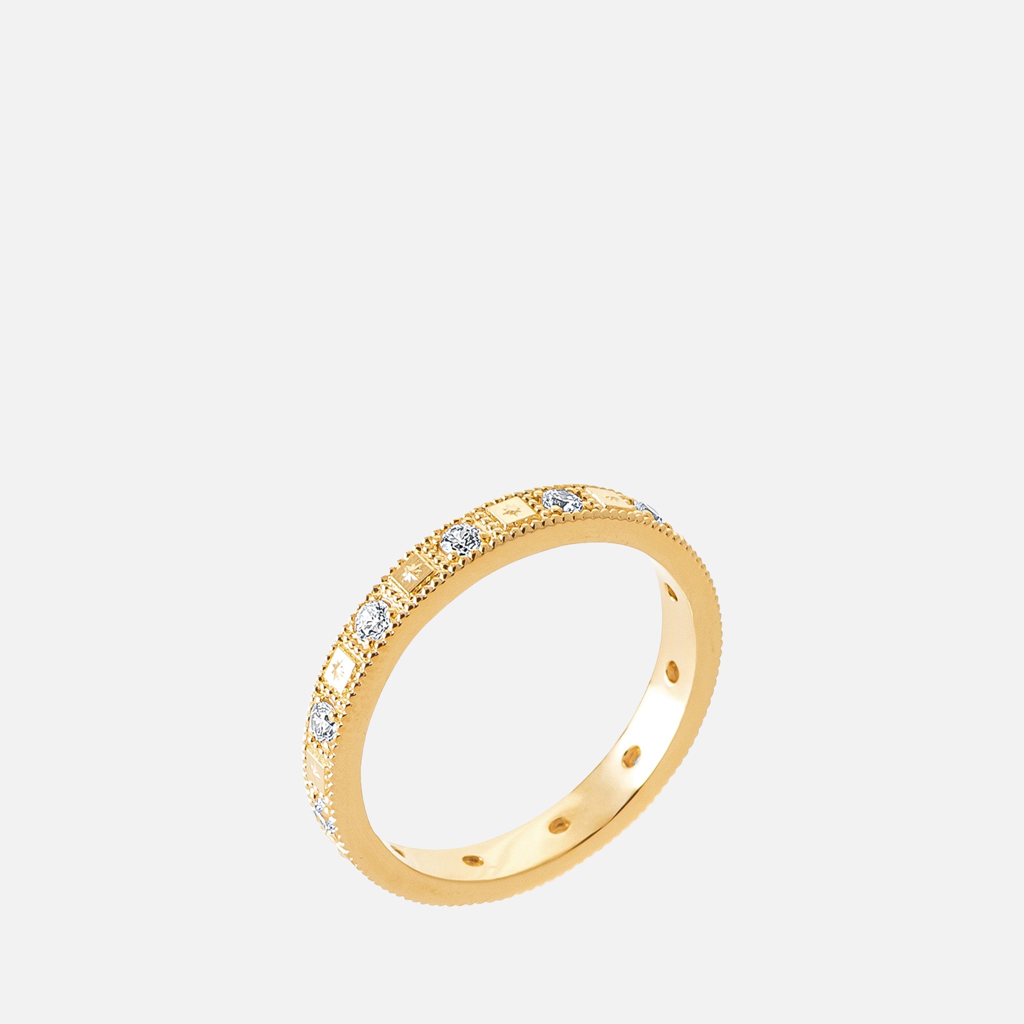 Celestia Mosaic Band Ring