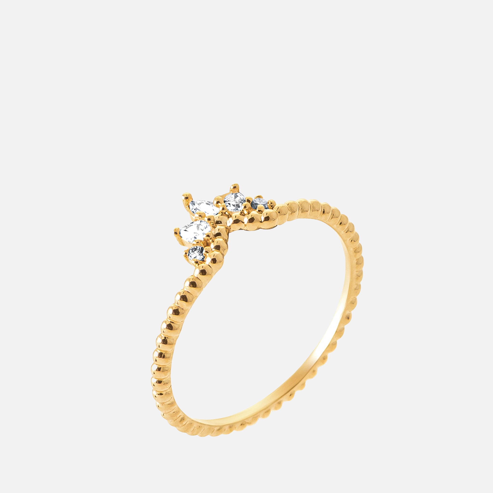 Solenya Cluster Beaded Ring