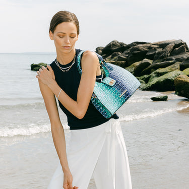 Ava Gradient Croc Tote Bag