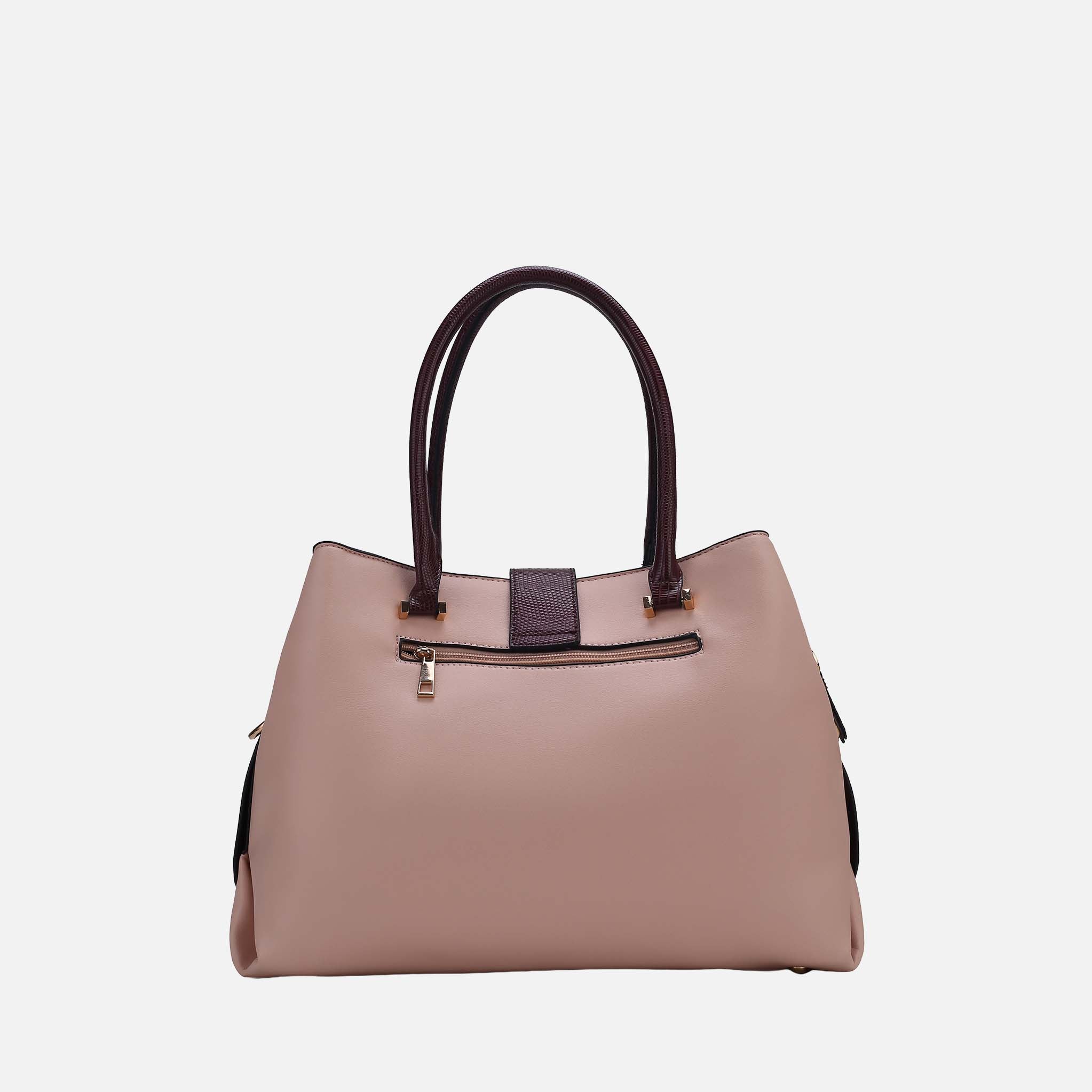 Edith Vegan Leather Women Tote Bag With wallet