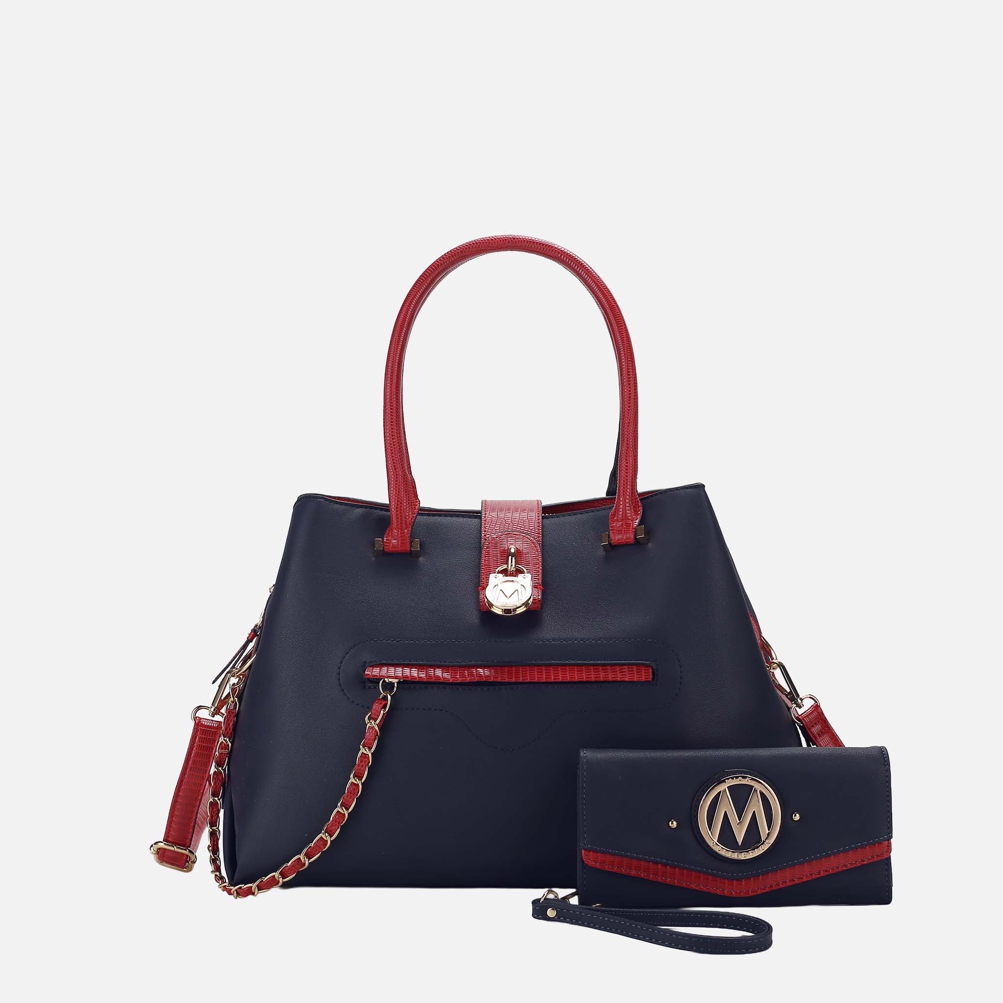 Edith Vegan Leather Women Tote Bag With wallet