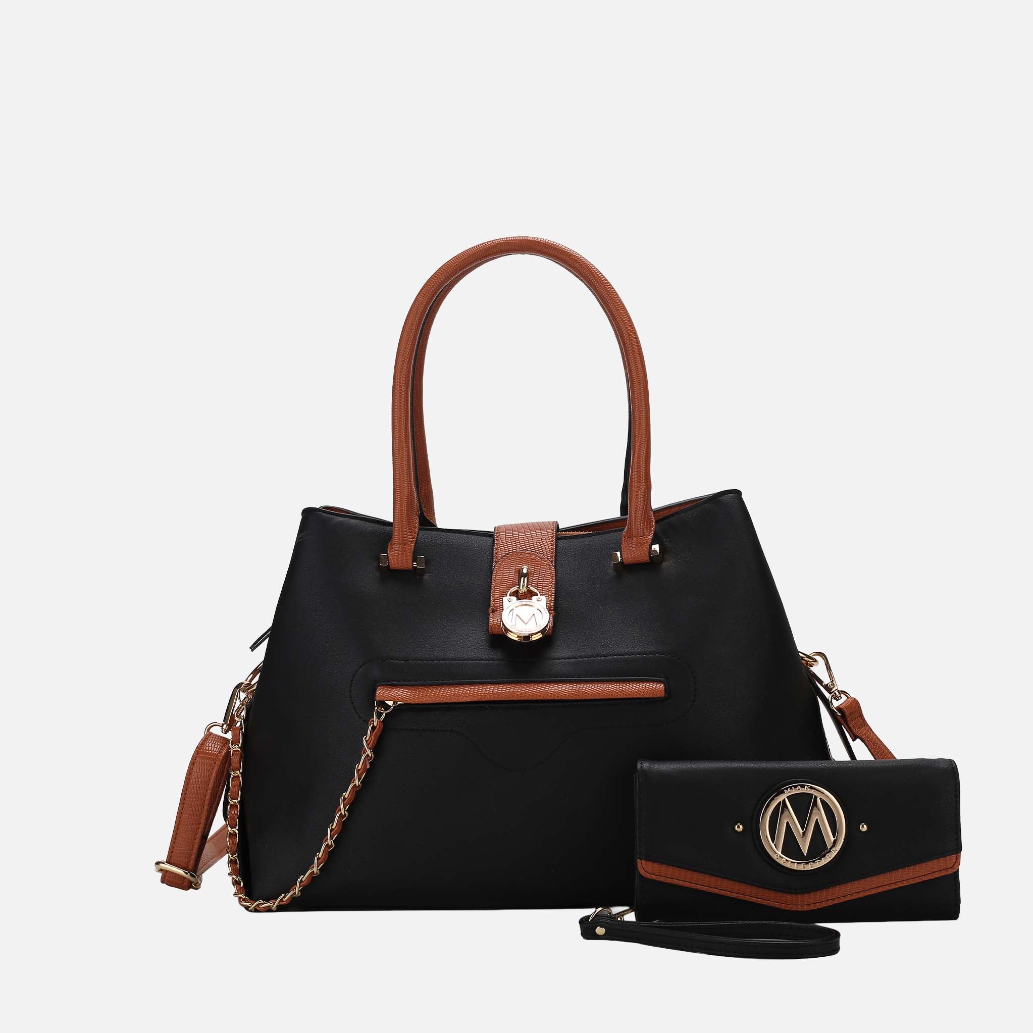 Edith Vegan Leather Women Tote Bag With wallet