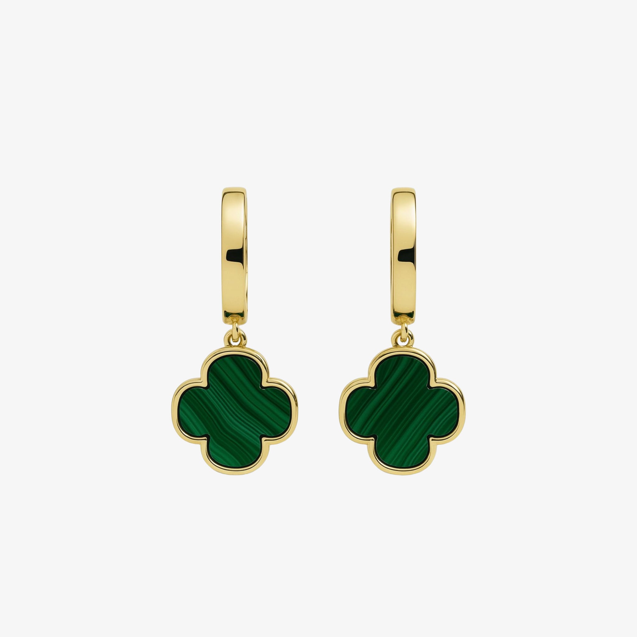 Verde Stripe Drop Earrings