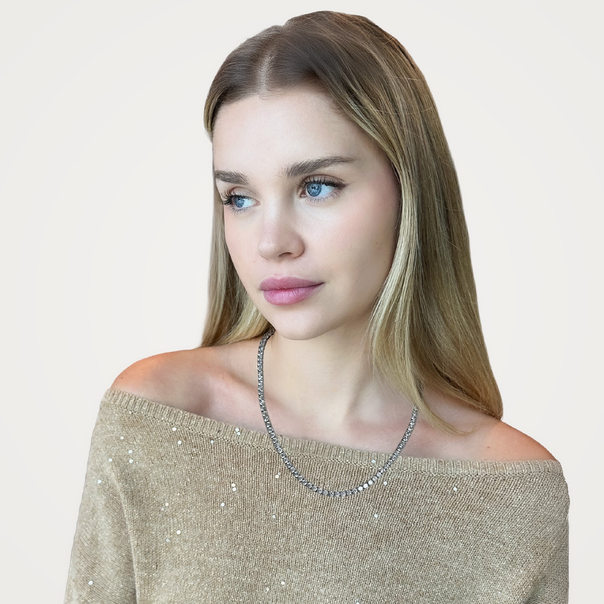 Lina Tennis Necklace