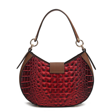 The Jain Croc-Embossed Shoulder Bag