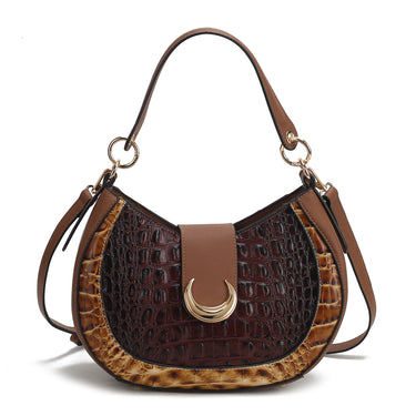 The Jain Croc-Embossed Shoulder Bag