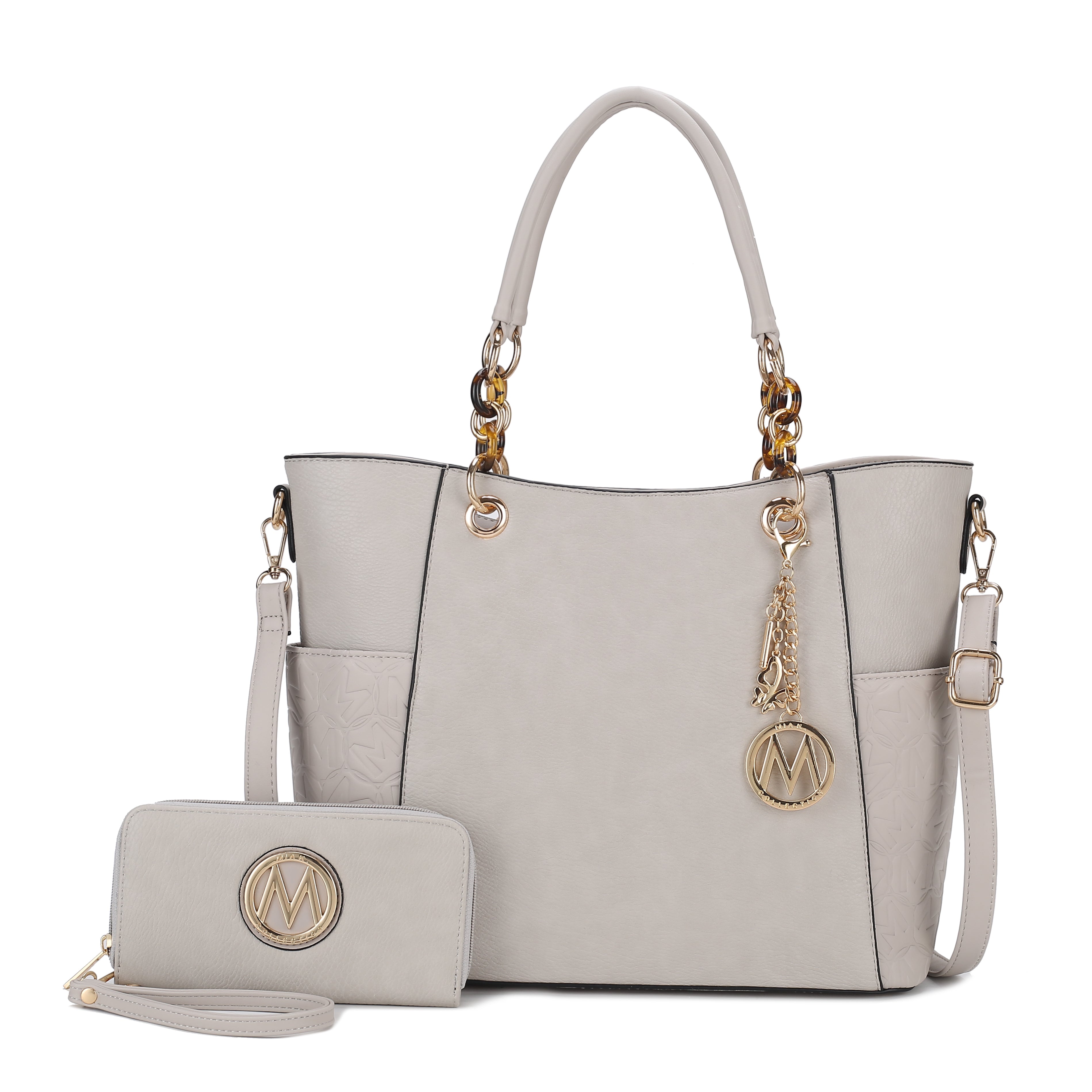 Merlina Embossed Tote Bag and Set