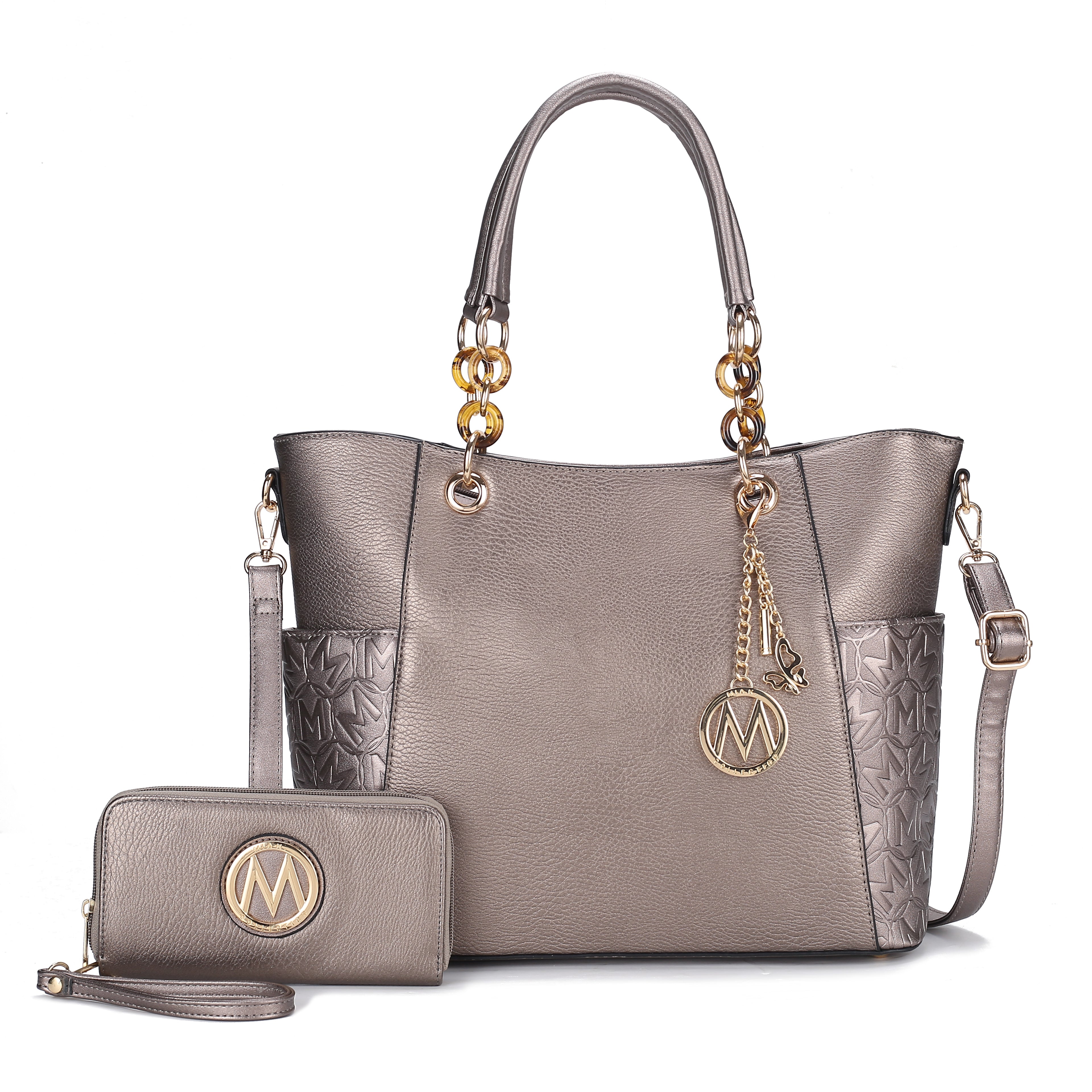 Merlina Embossed Tote Bag and Set