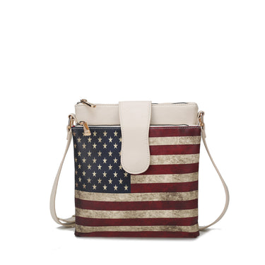 Josephine Printed Flag Crossbody Bag