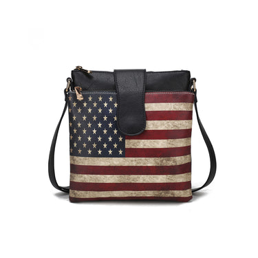 Josephine Printed Flag Crossbody Bag