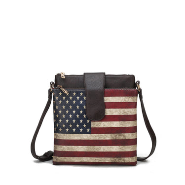 Josephine Printed Flag Crossbody Bag