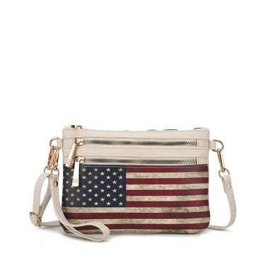 Alisson Printed Flag Crossbody Bag
