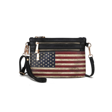 Alisson Printed Flag Crossbody Bag