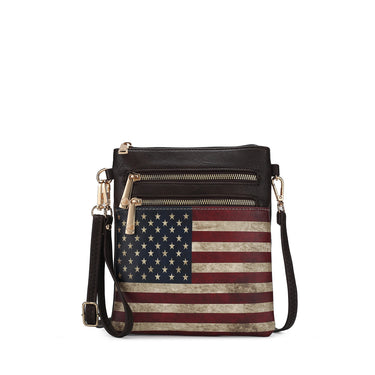 Genesis Printed Flag Crossbody Bag